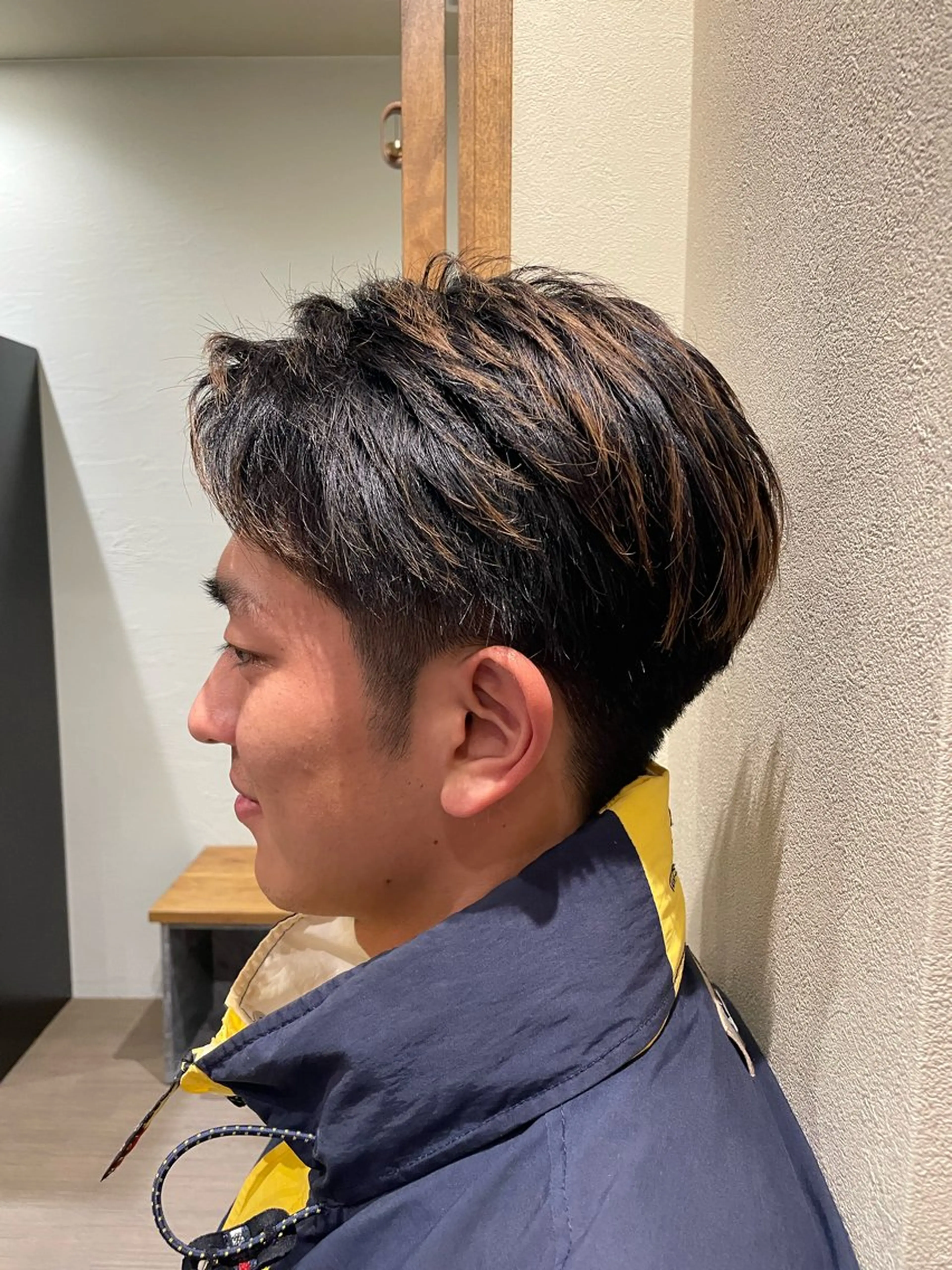 メンズ 山口里莉 /ブリーチカラーのヘアスタイル