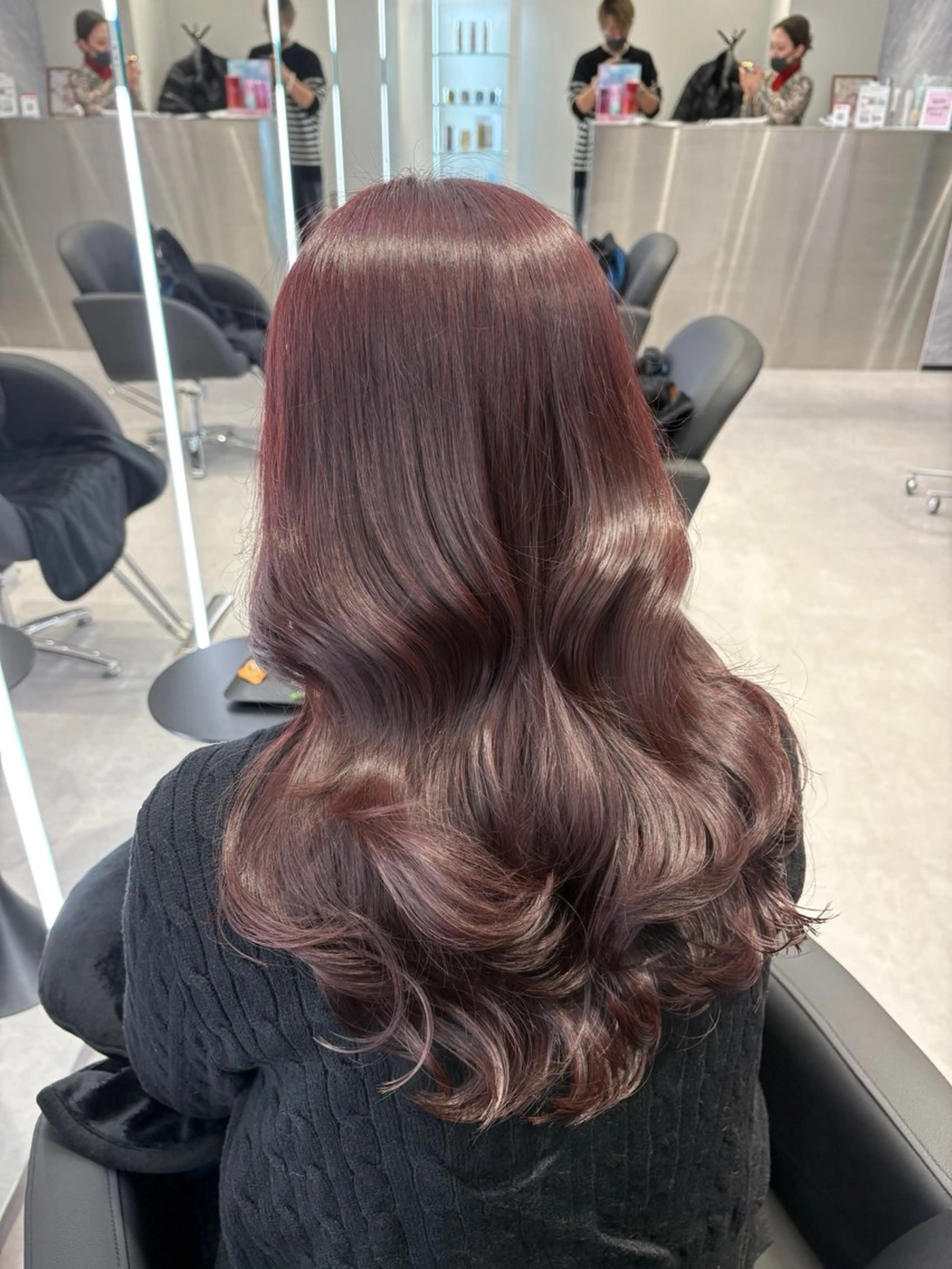 ロング カラー ブリーチ ブリーチなしカラー カット ヘアカラー 心斎橋/レイヤー ベージュ／白川のヘアスタイル