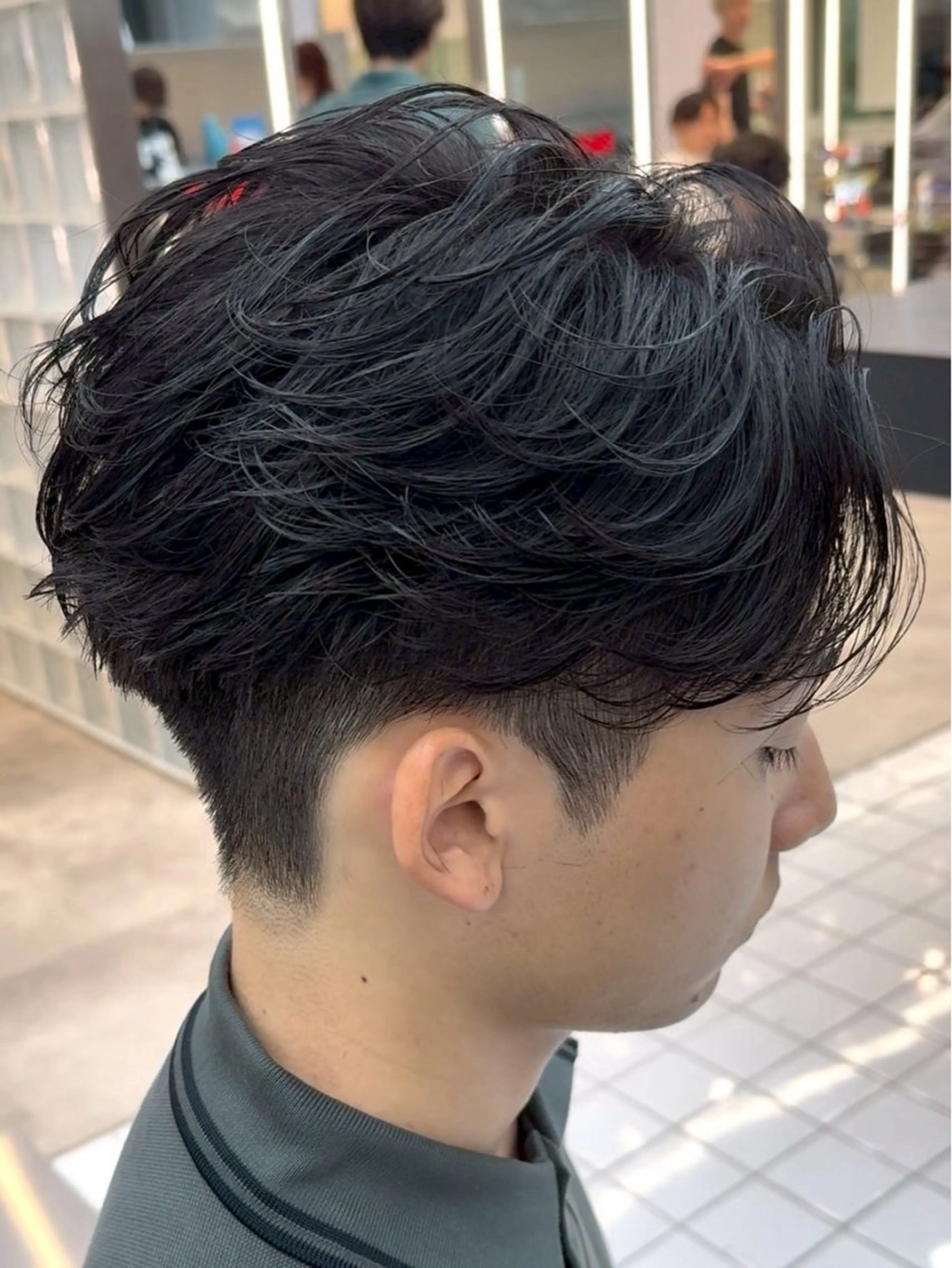 ショート パーマ メンズ フェザーパーマ メンズパーマ カット パーマ メンズ特化型美容師 sakuraのヘアスタイル