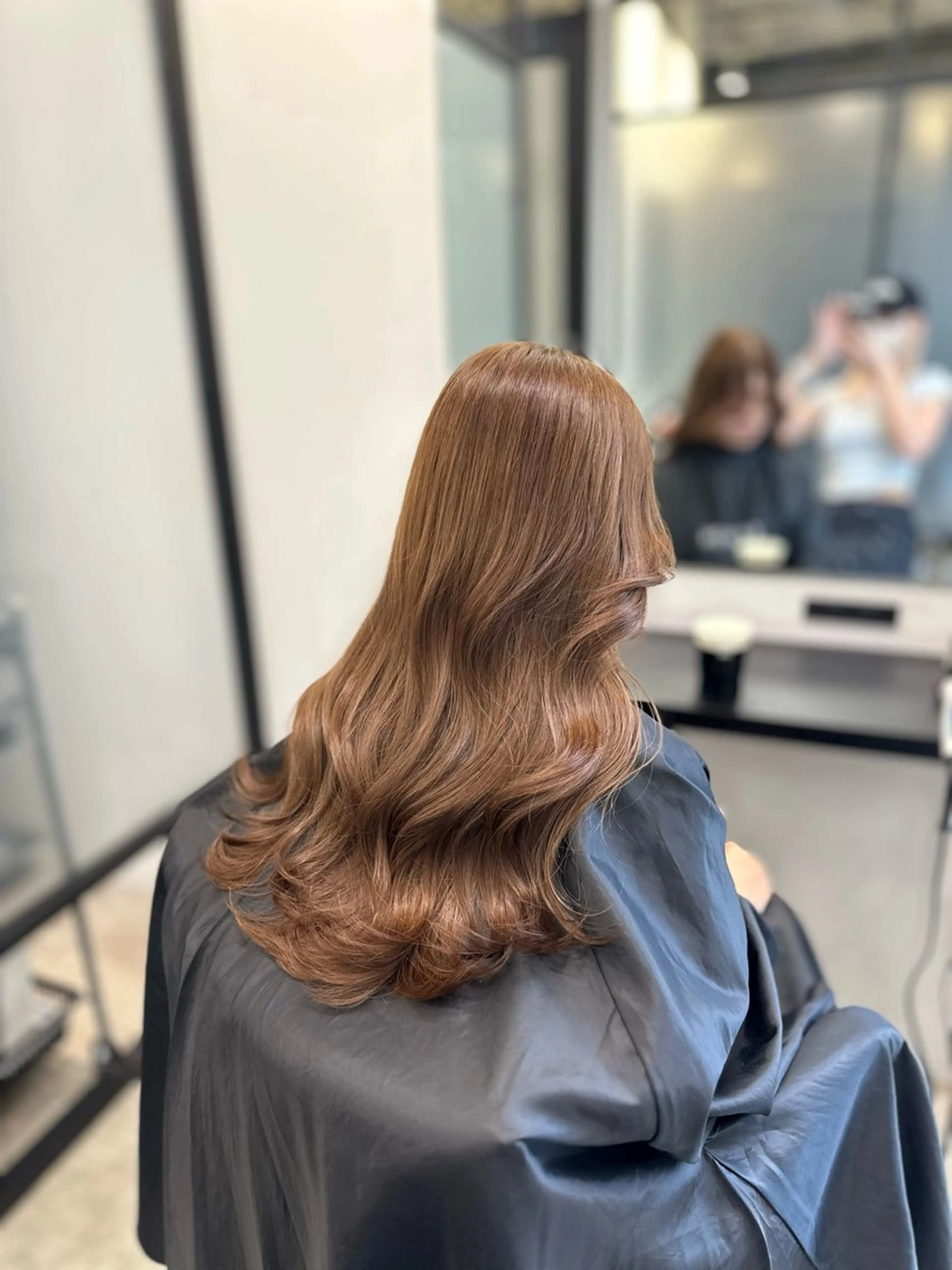 ロング カラー ヘアカラー トリートメント 韓国ヘア🇰🇷🎀 みきのヘアスタイル