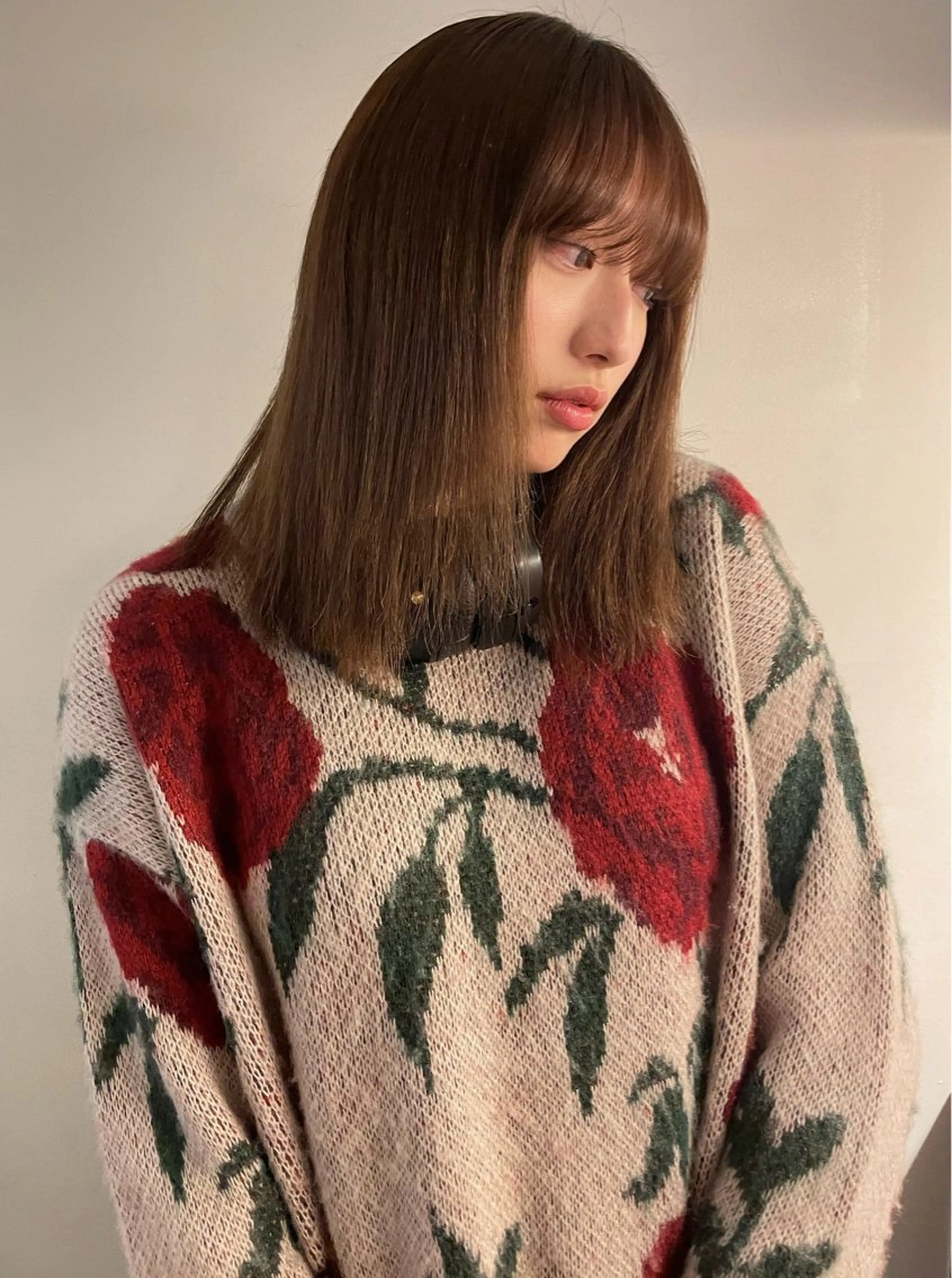 セミロング パーマ 酸性ストレート ストレートパーマ 名古屋美容室 Sopiリナのヘアスタイル