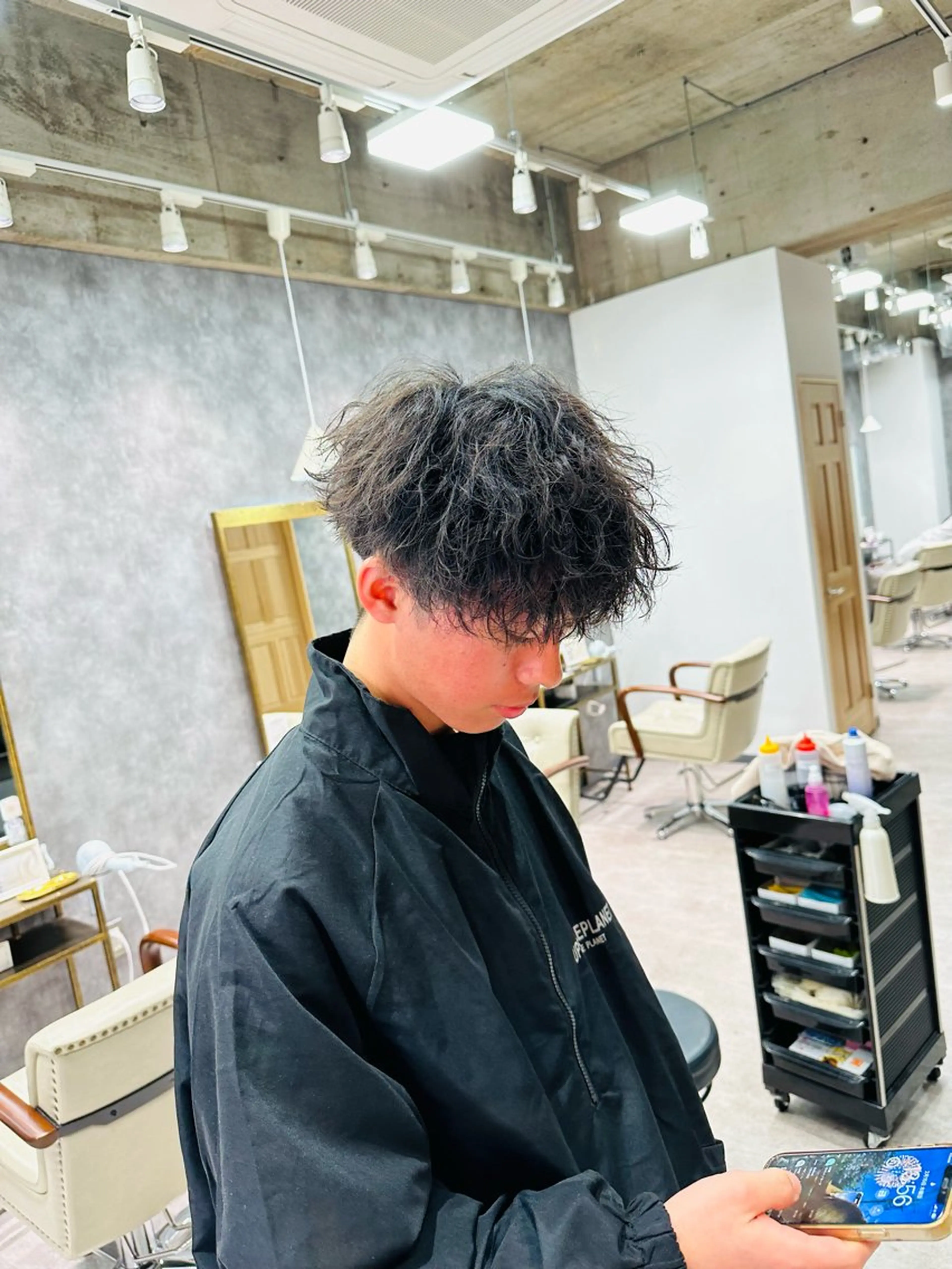 パーマ メンズ 井川 哲也のヘアスタイル