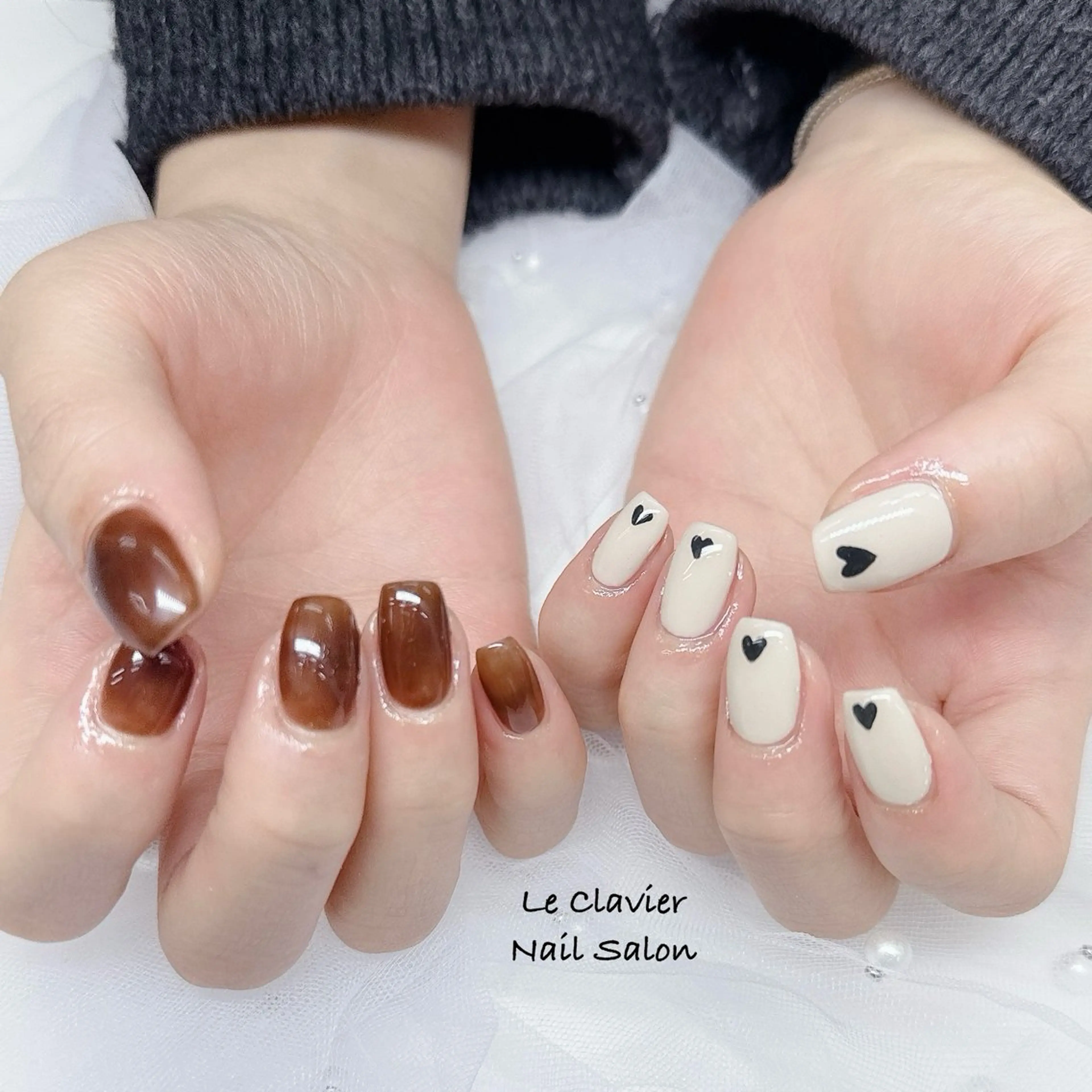 ネイル アートネイル オーロラネイル チークネイル 長さ出し フットネイル ハンドネイル Hazuki nailのネイルデザイン