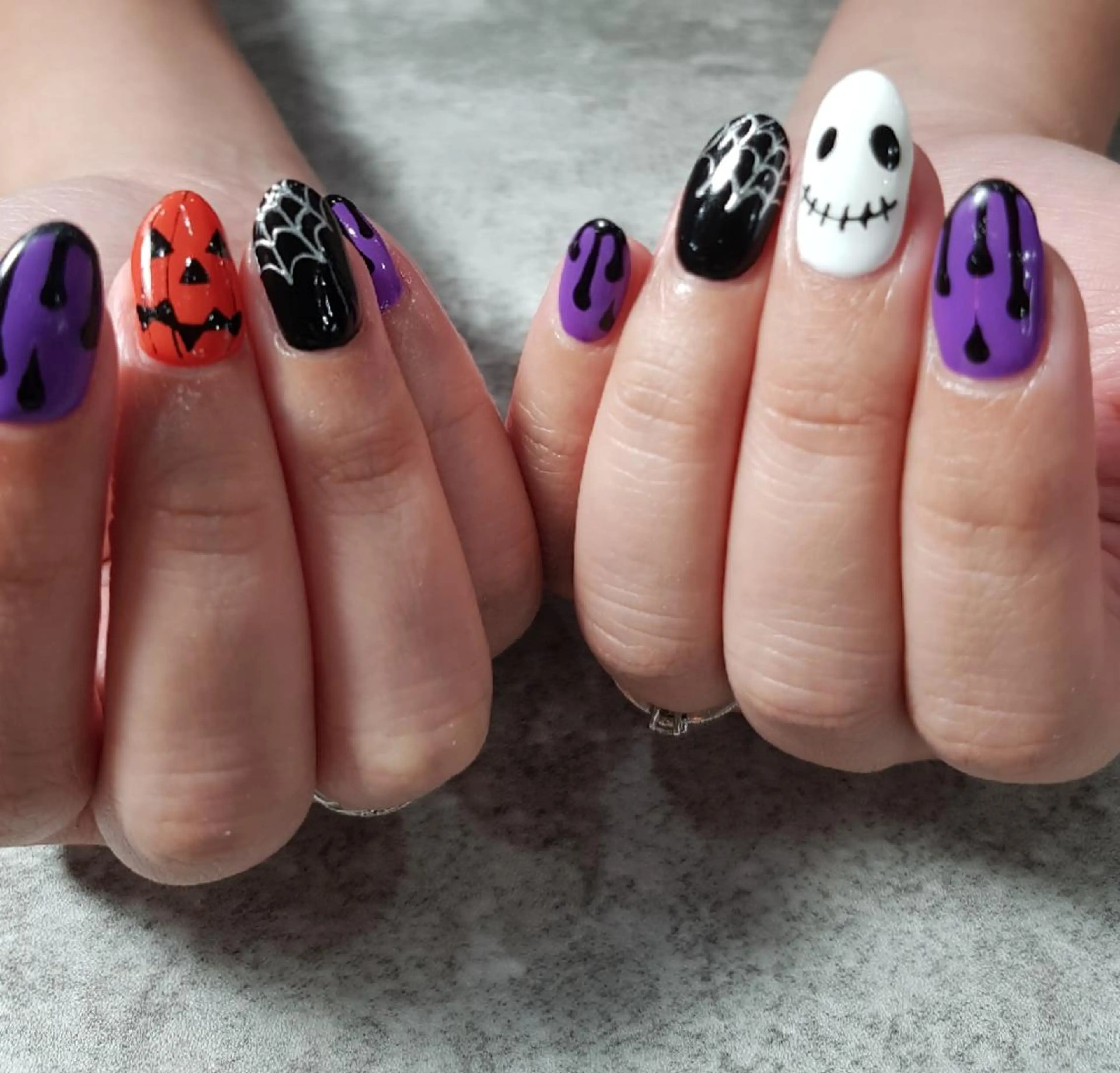 ネイル ハロウィン ハンドネイル Fa.Stella ファステラ のネイルデザイン