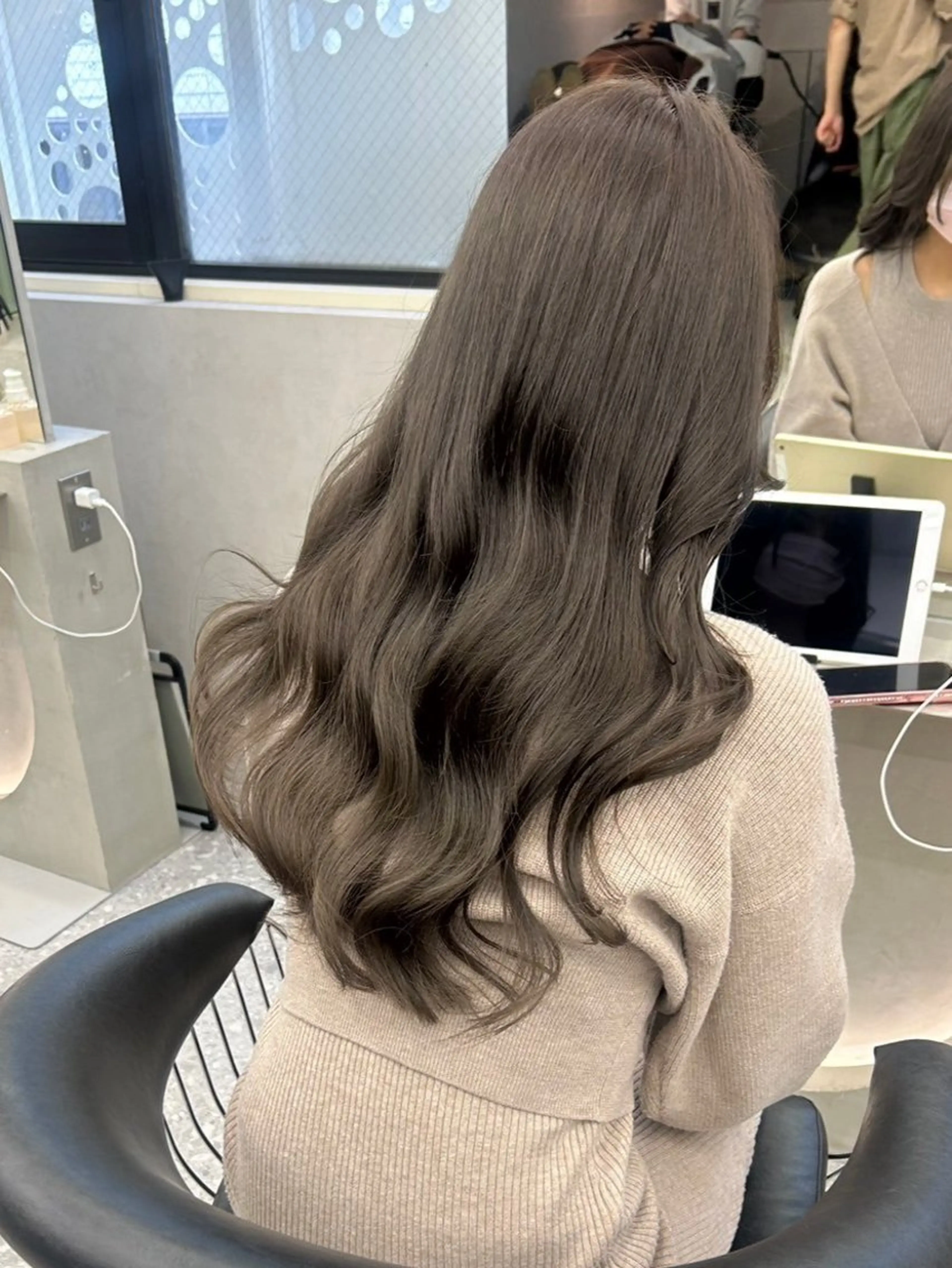 ロング カラー トリートメント カット トリートメント 韓国🇰🇷レイヤー 透明感/秀瑛🩶のヘアスタイル