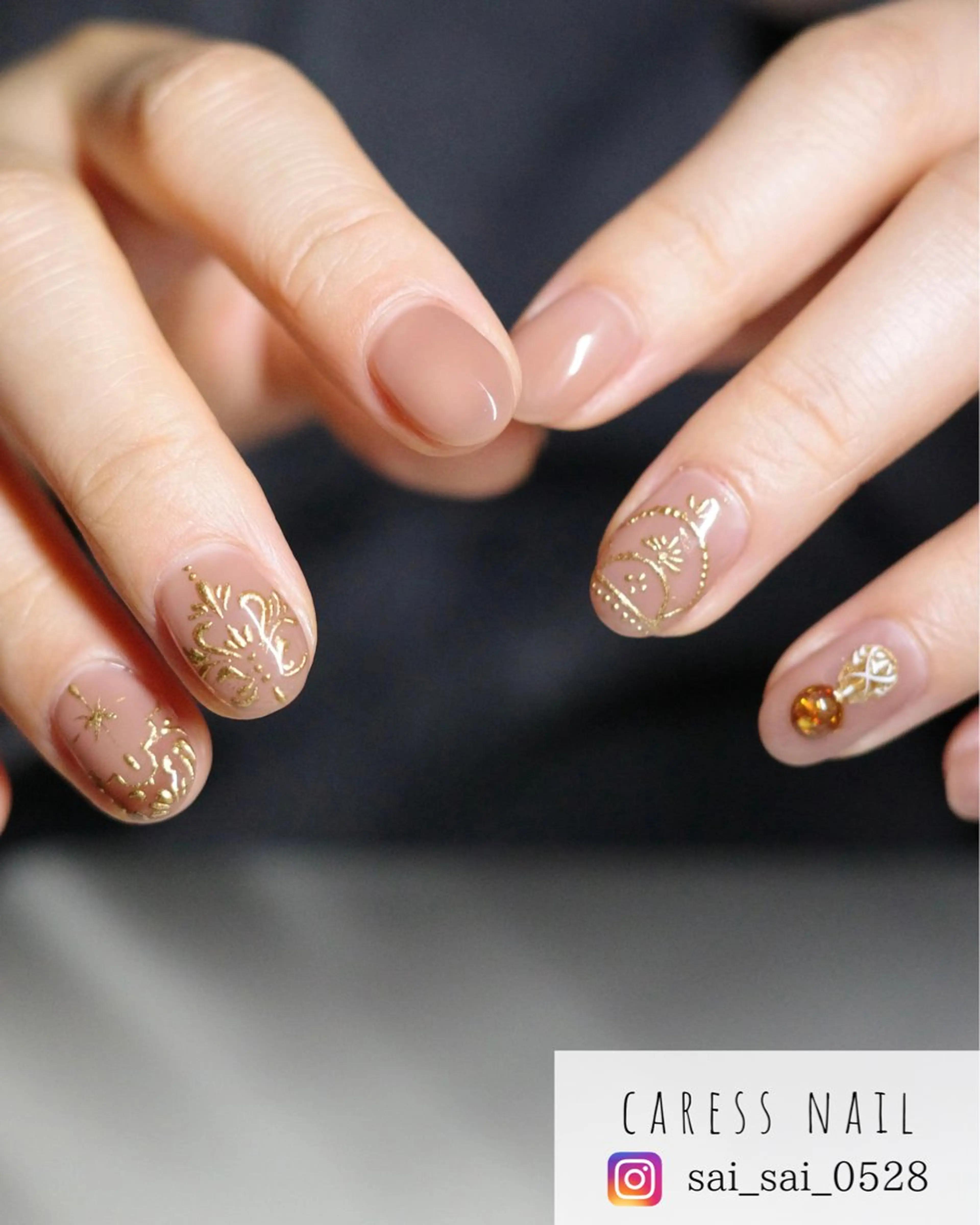 ネイル caress  nail カレスネイル　代々木上原所属・カレスネイル さいのネイルデザイン