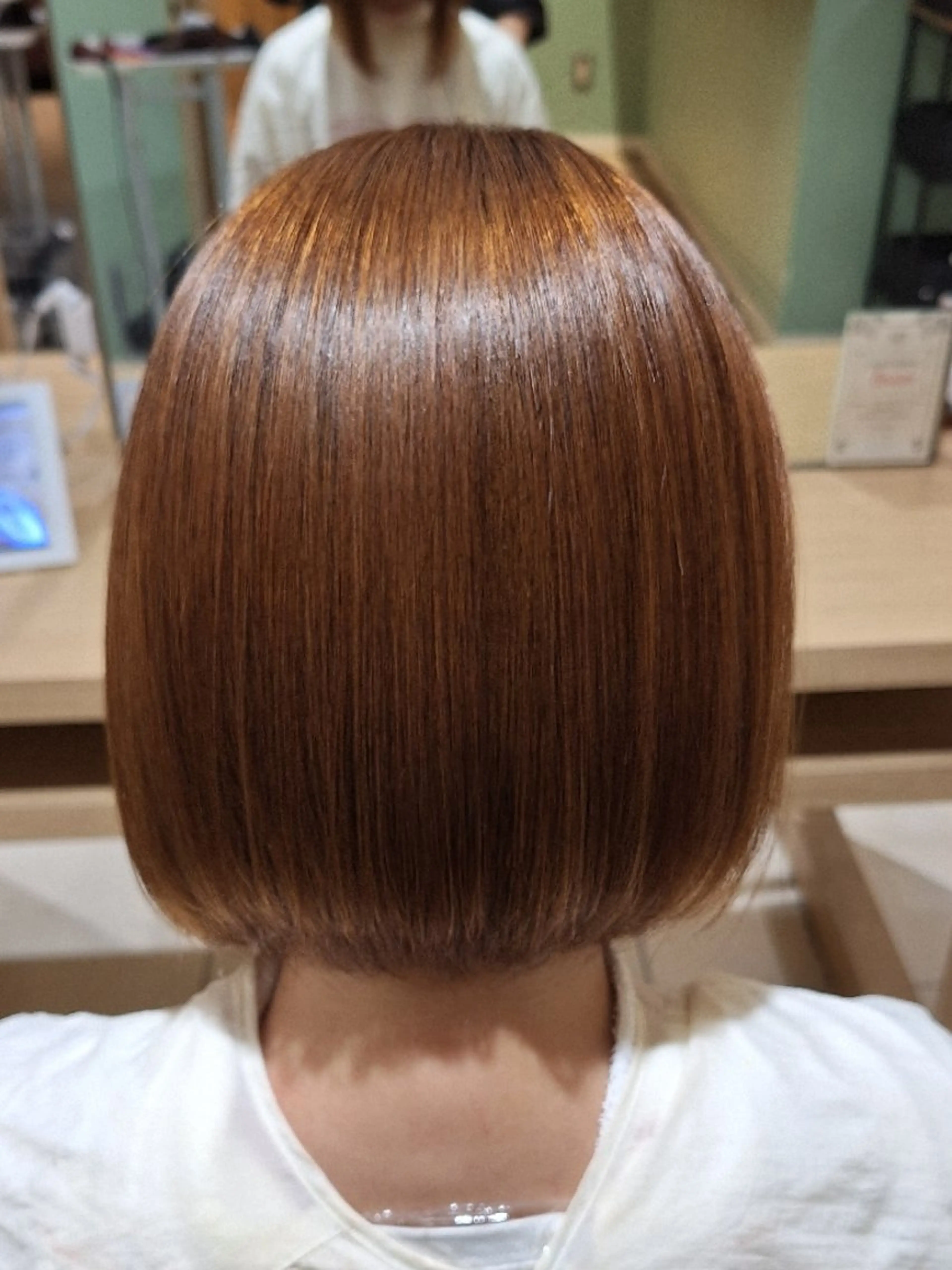 ショート ボブ 縮毛矯正 艶髪🌼*･/安田 彩愛のヘアスタイル