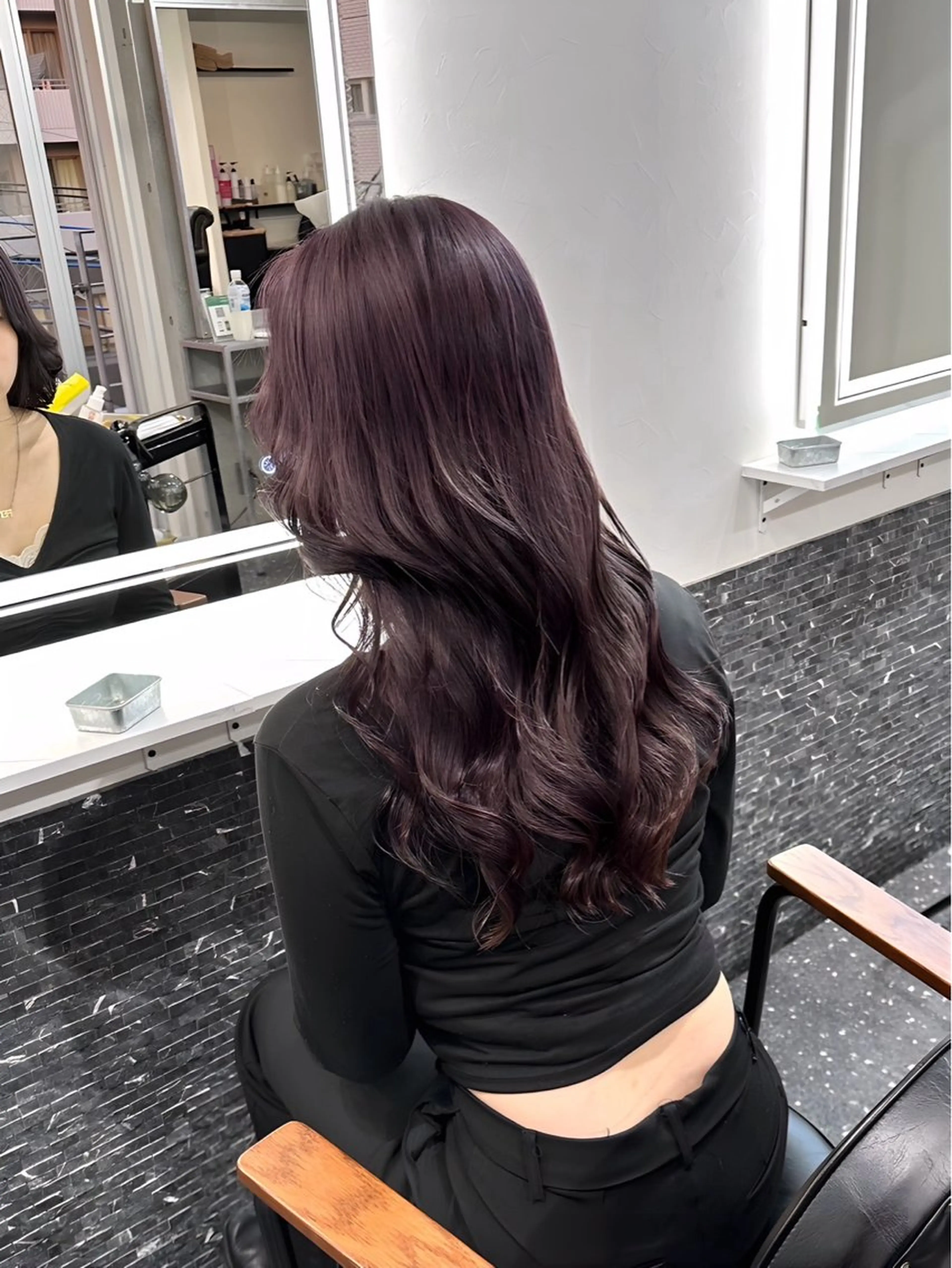 ロング カラー 山下 心のヘアスタイル