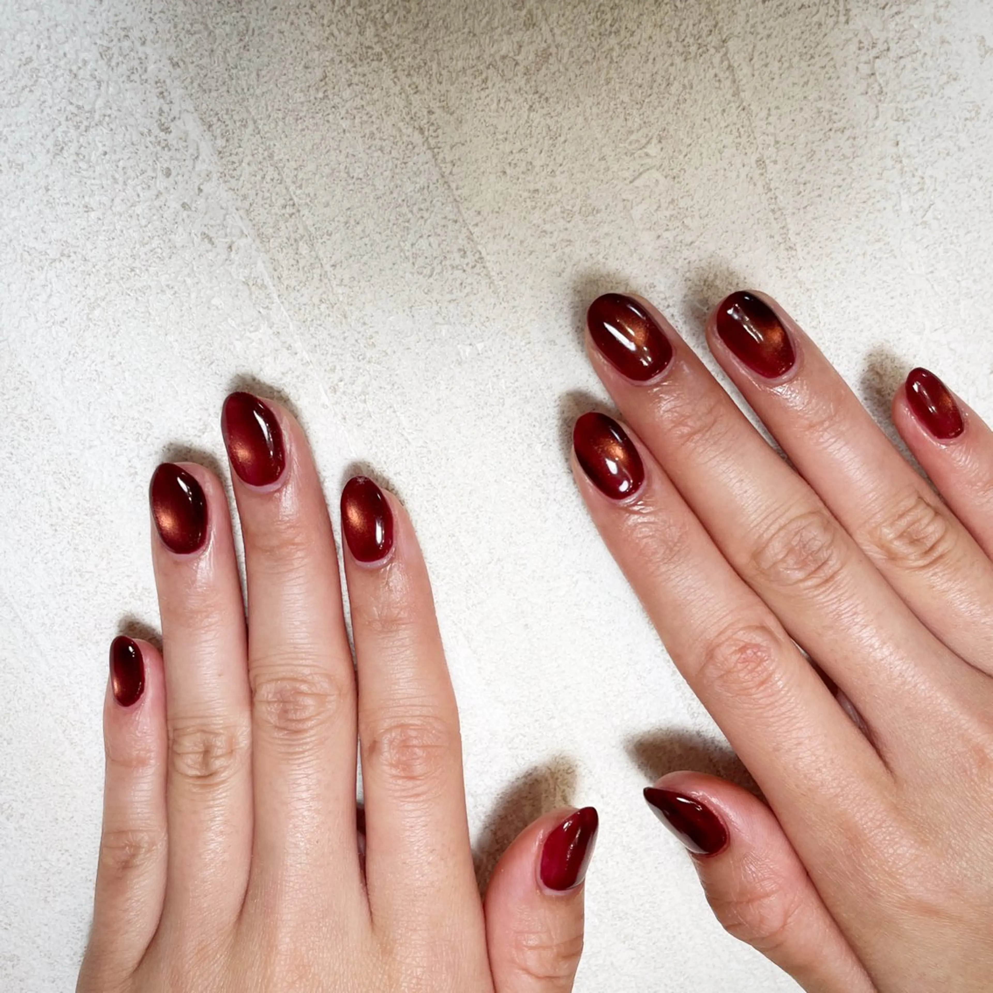 ネイル ボルドー マグネットネイル K Harukaのネイルデザイン