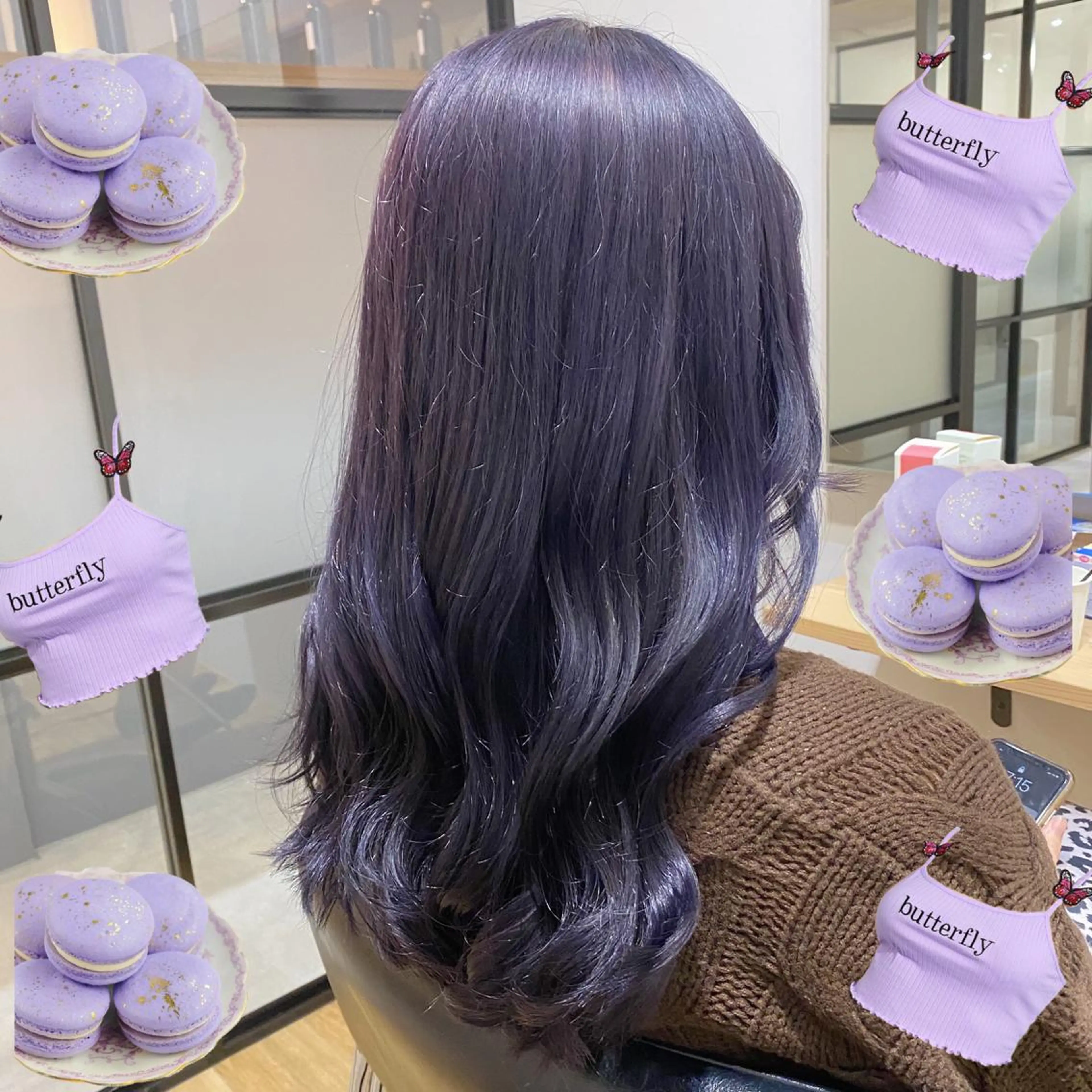 セミロング カラー ラベンダーカラー salon village所属・色落ちまで可愛い🧚 心斎橋hikaruのヘアスタイル