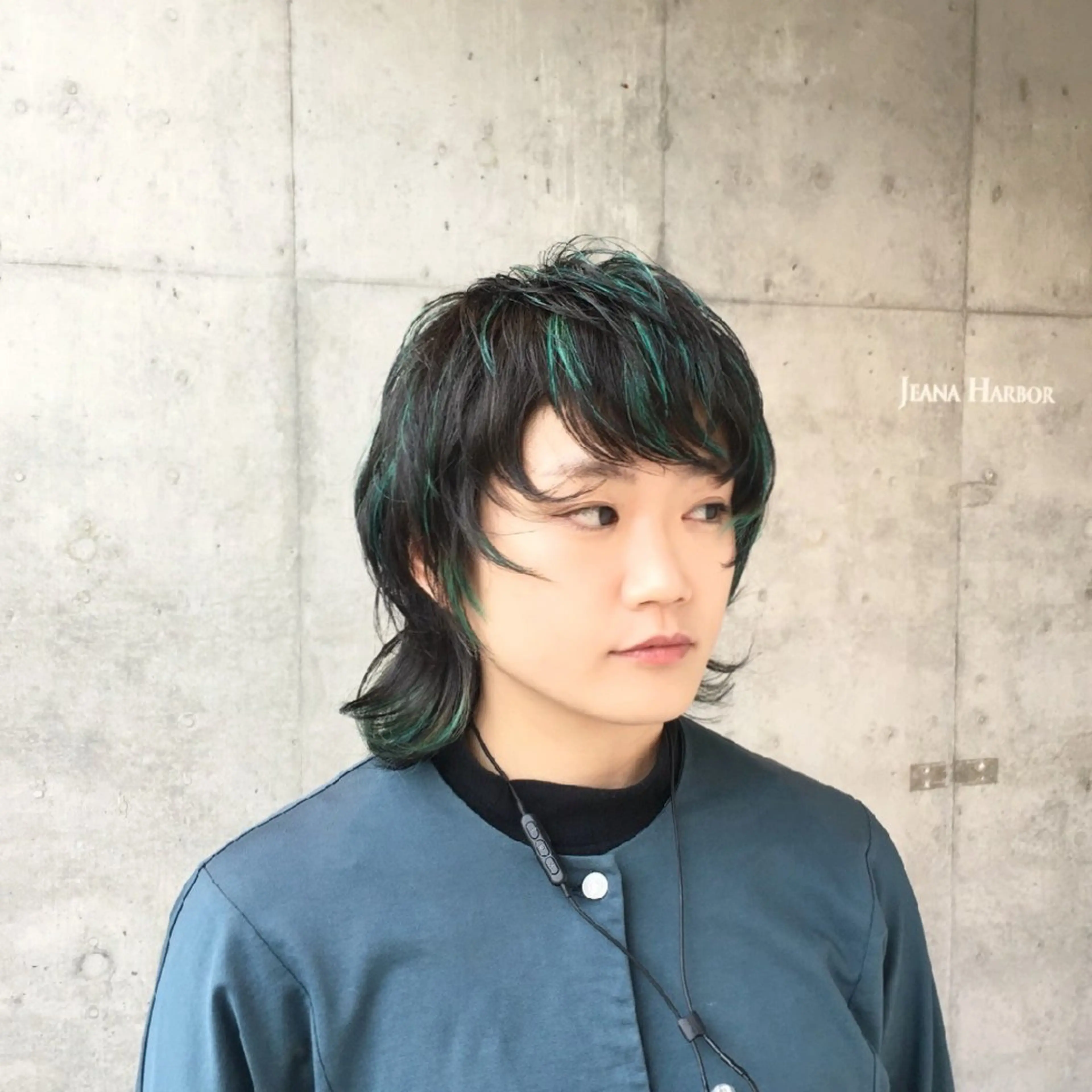 ショート カラー メッシュ ウルフカット カット ヘアカラー kitsuki北参道所属・カガラシュン/ショー ト/ボブ/ウルフのヘアスタイル