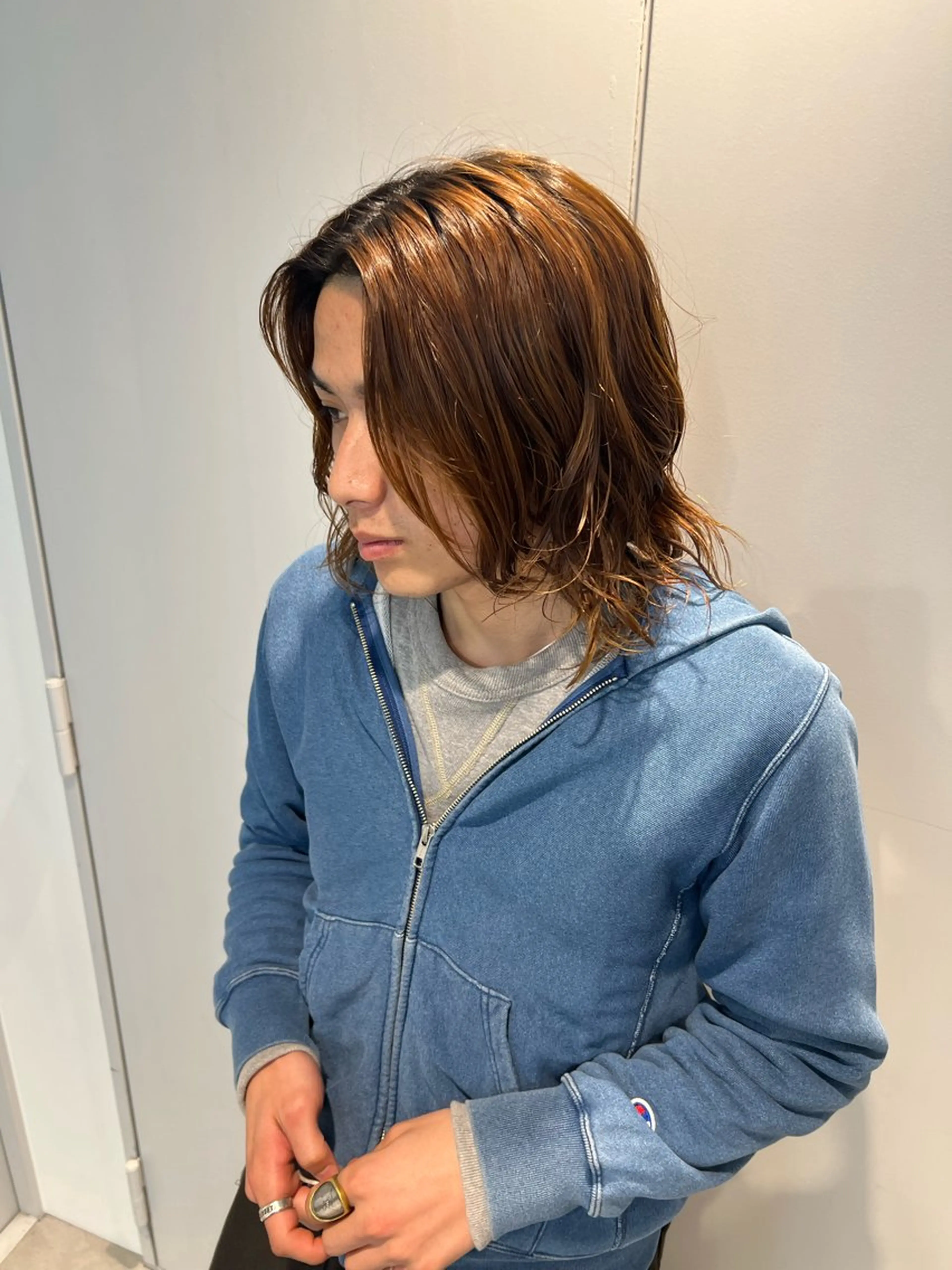 ミディアム メンズ パーマ 🌀toa/波巻き✨ /メンズパーマ／栄のヘアスタイル