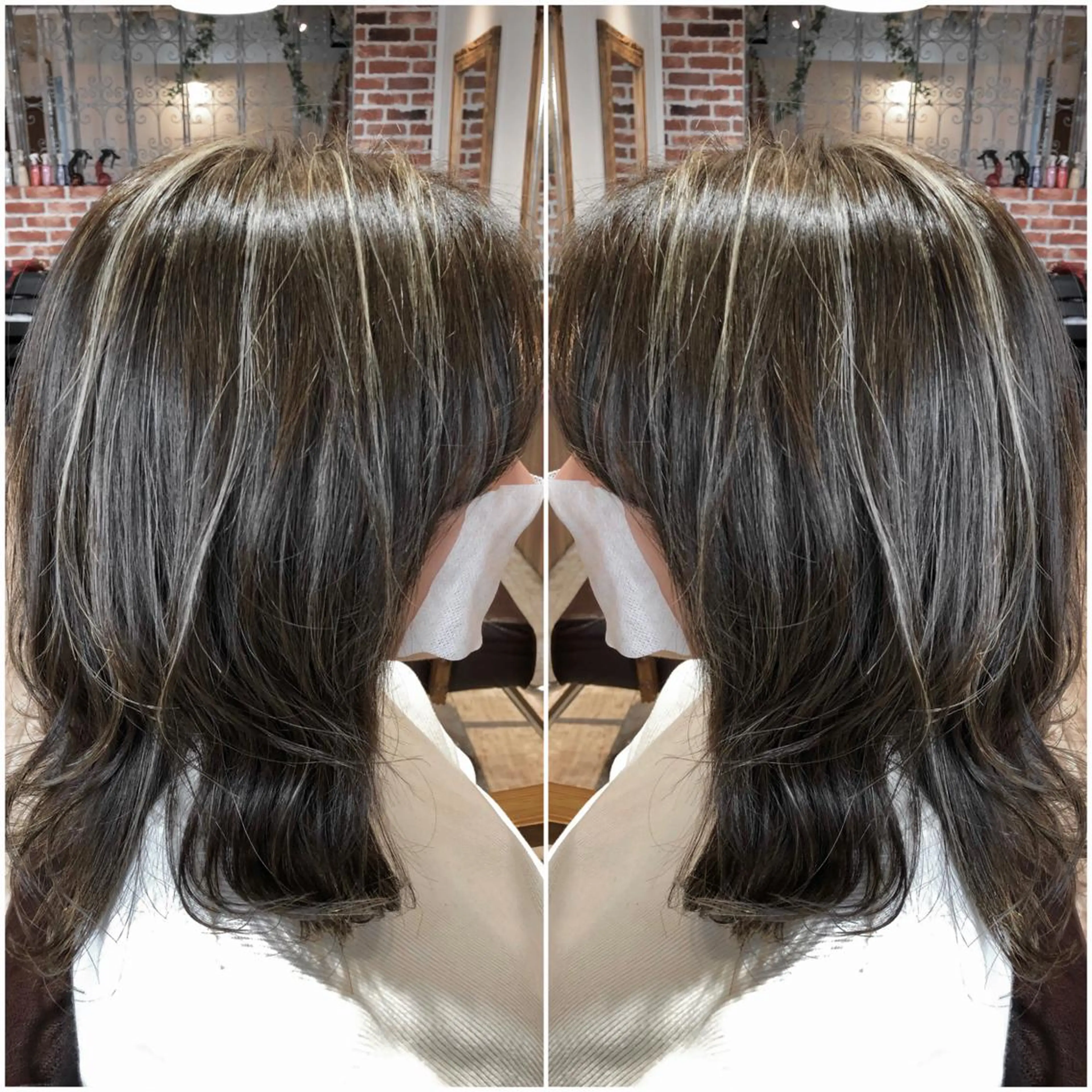 セミロング カラー カット ヘアカラー 美髪✨髪質改善特化 🦩対馬🦩のヘアスタイル