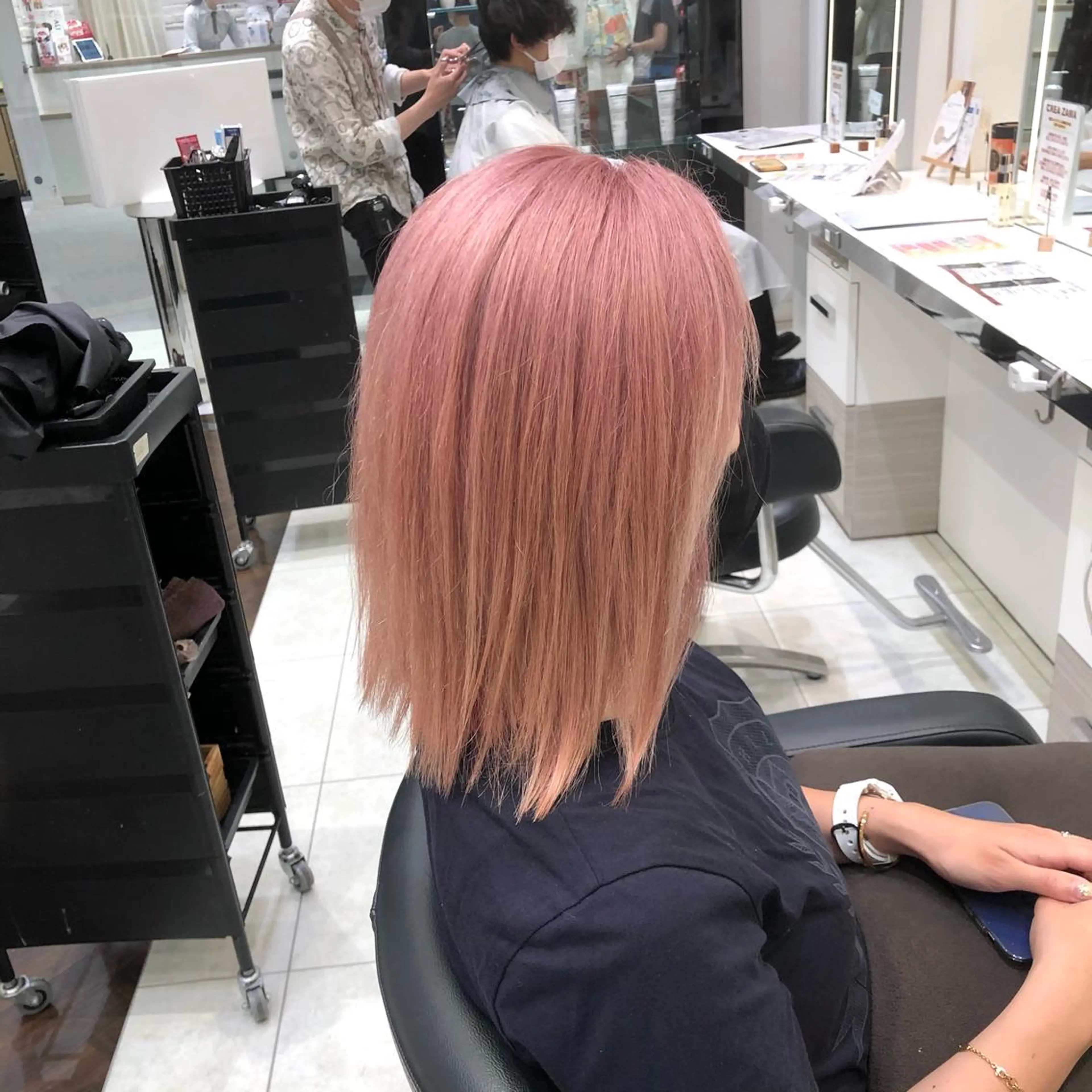 セミロング カラー ブリーチ無しカラー 👑店長　平松　由のヘアスタイル