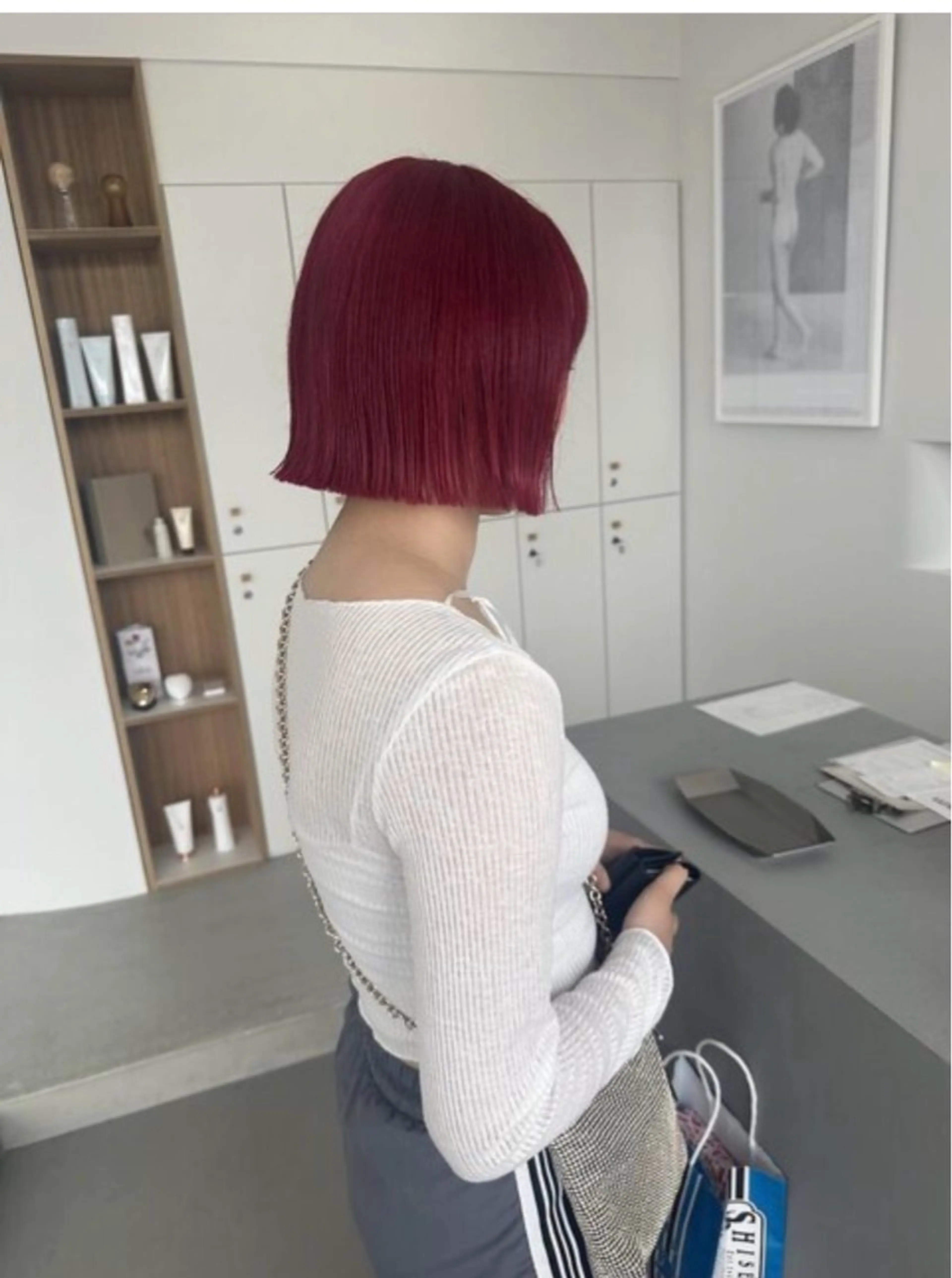 ミディアム カラー runa｜color × straightのヘアスタイル