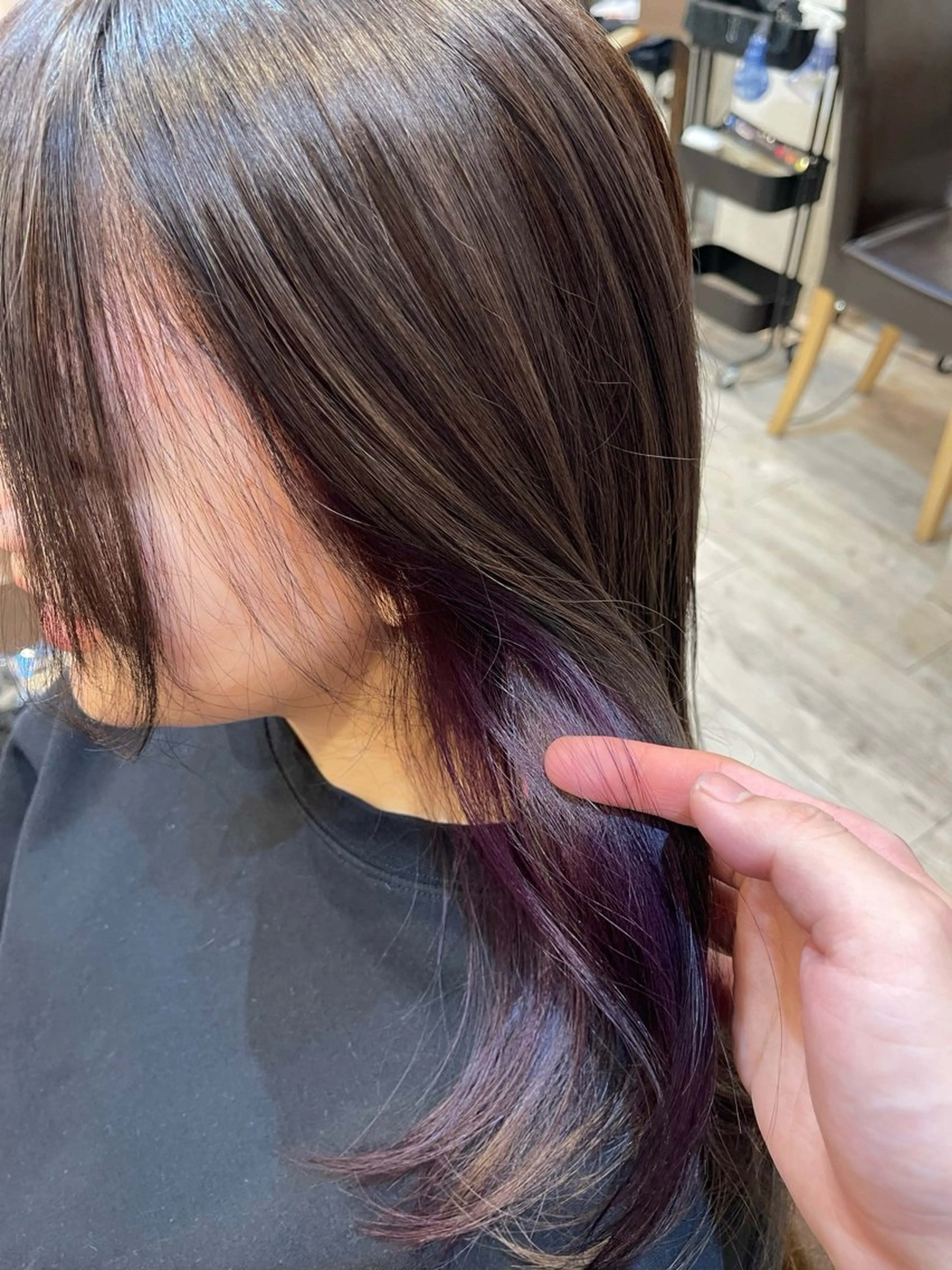 ミディアム カット ヘアカラー hair MILE.所属・ゆうだい モデル募集中のヘアスタイル