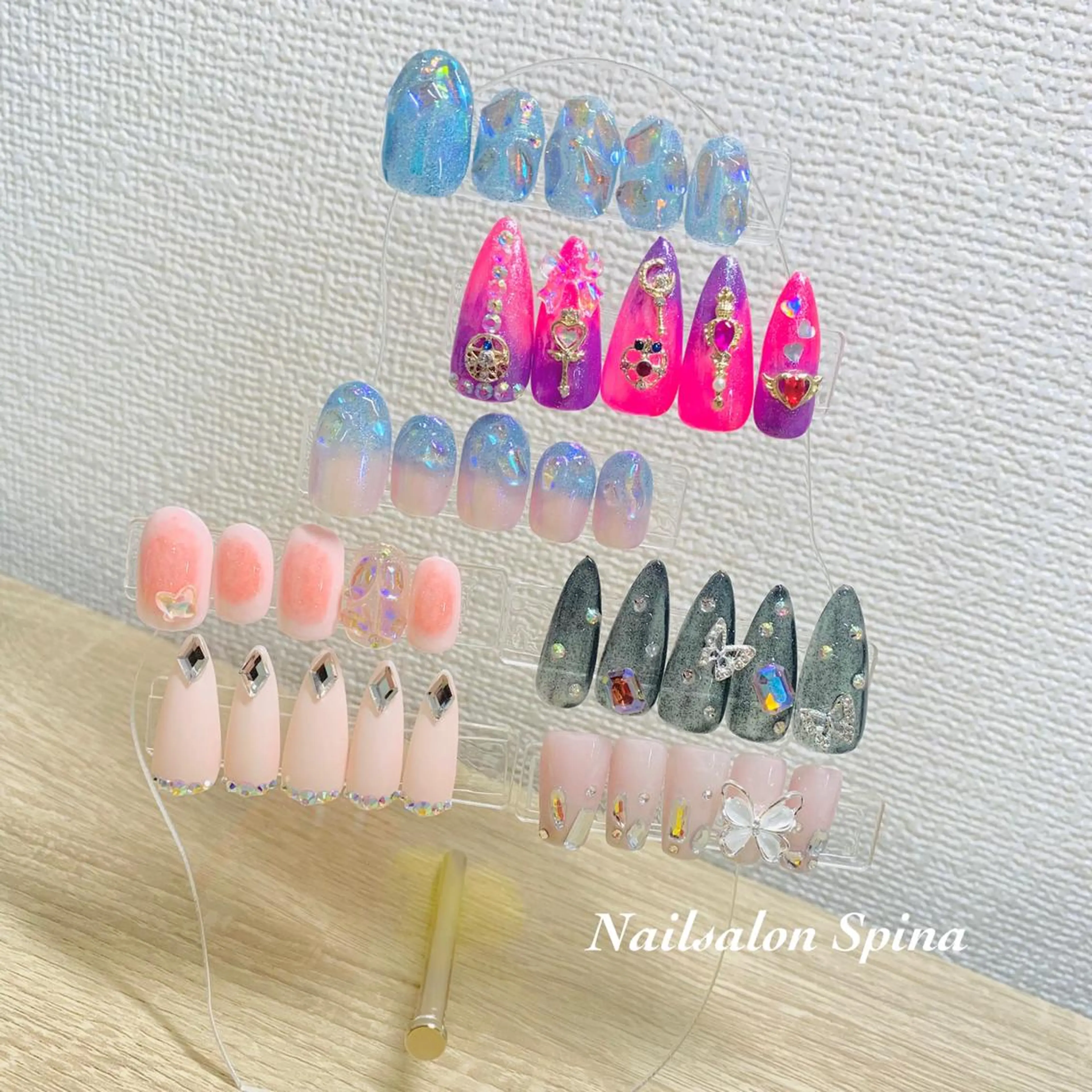 ネイル ジェルネイル 韓国ネイル パラジェル ワンホンネイル Nailsalon Spina 琴美のネイルデザイン