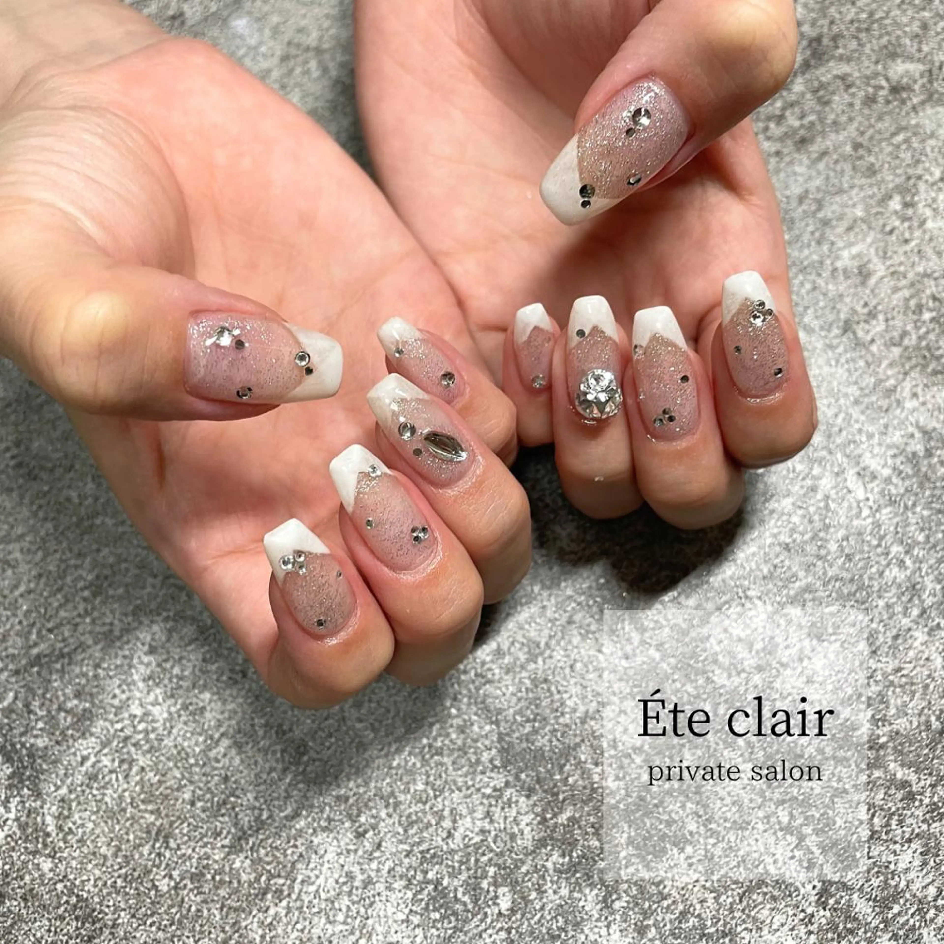 ネイル マツエク・マツパ アイブロウ フットネイル ジェルネイル マグネットネイル ニュアンスネイル パラジェル Ète clair エテクレールのネイルデザイン