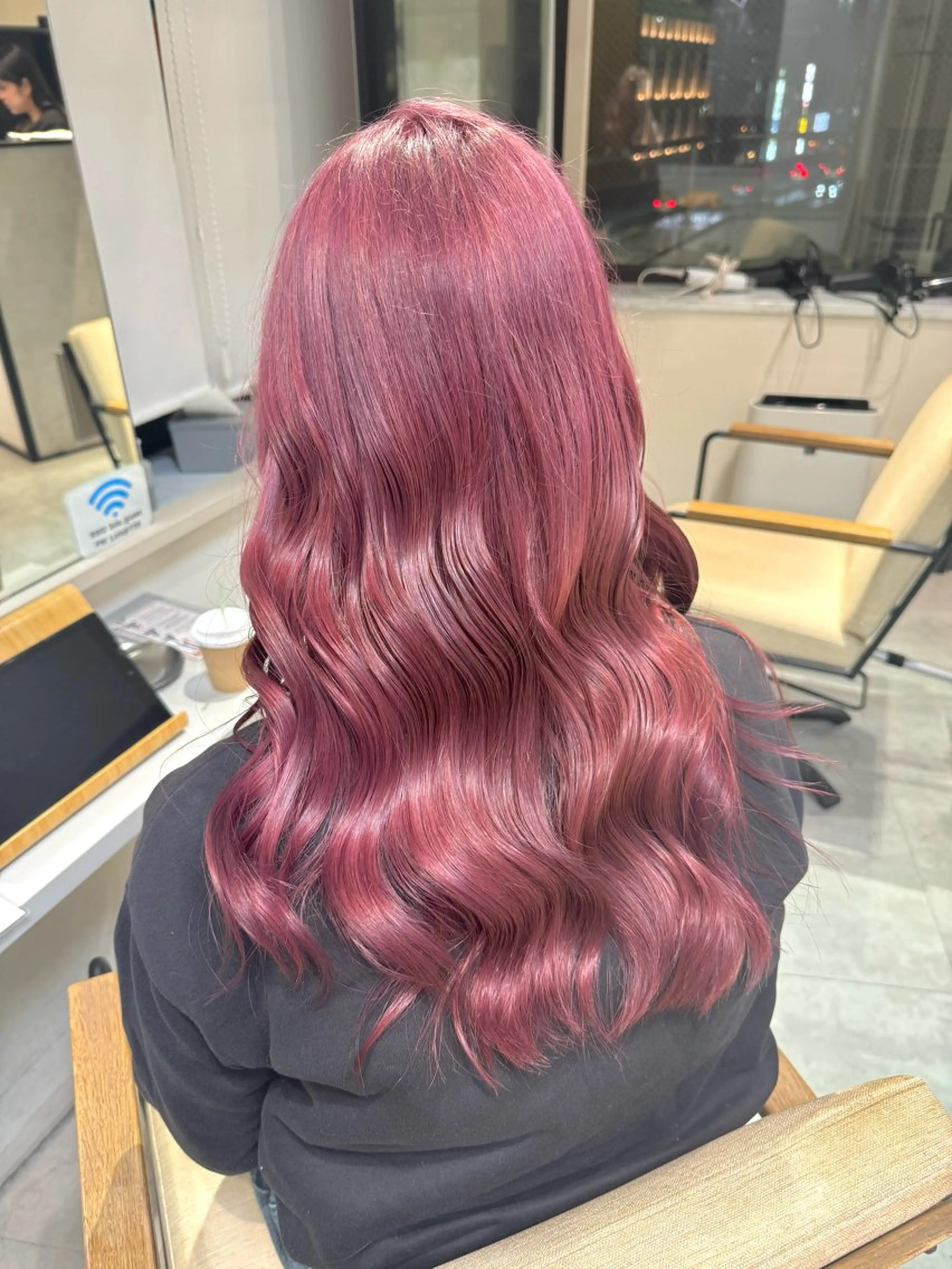セミロング ヘアカラー ai 梅田/暖色カラーのヘアスタイル