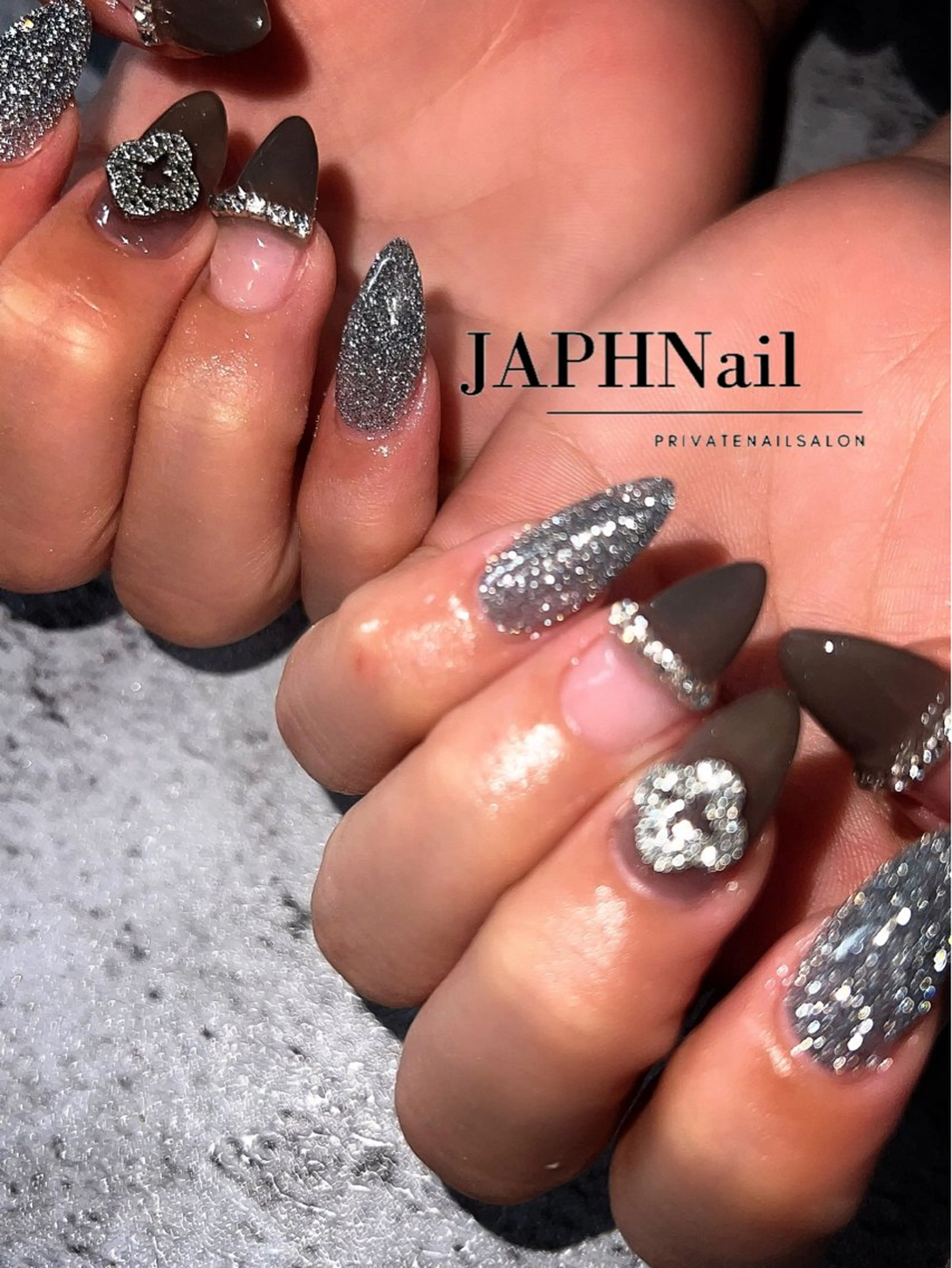 ネイル フレンチネイル キラキラネイル 韓国ネイル ミラーネイル ニュアンスネイル NailSalon /JAPHのネイルデザイン