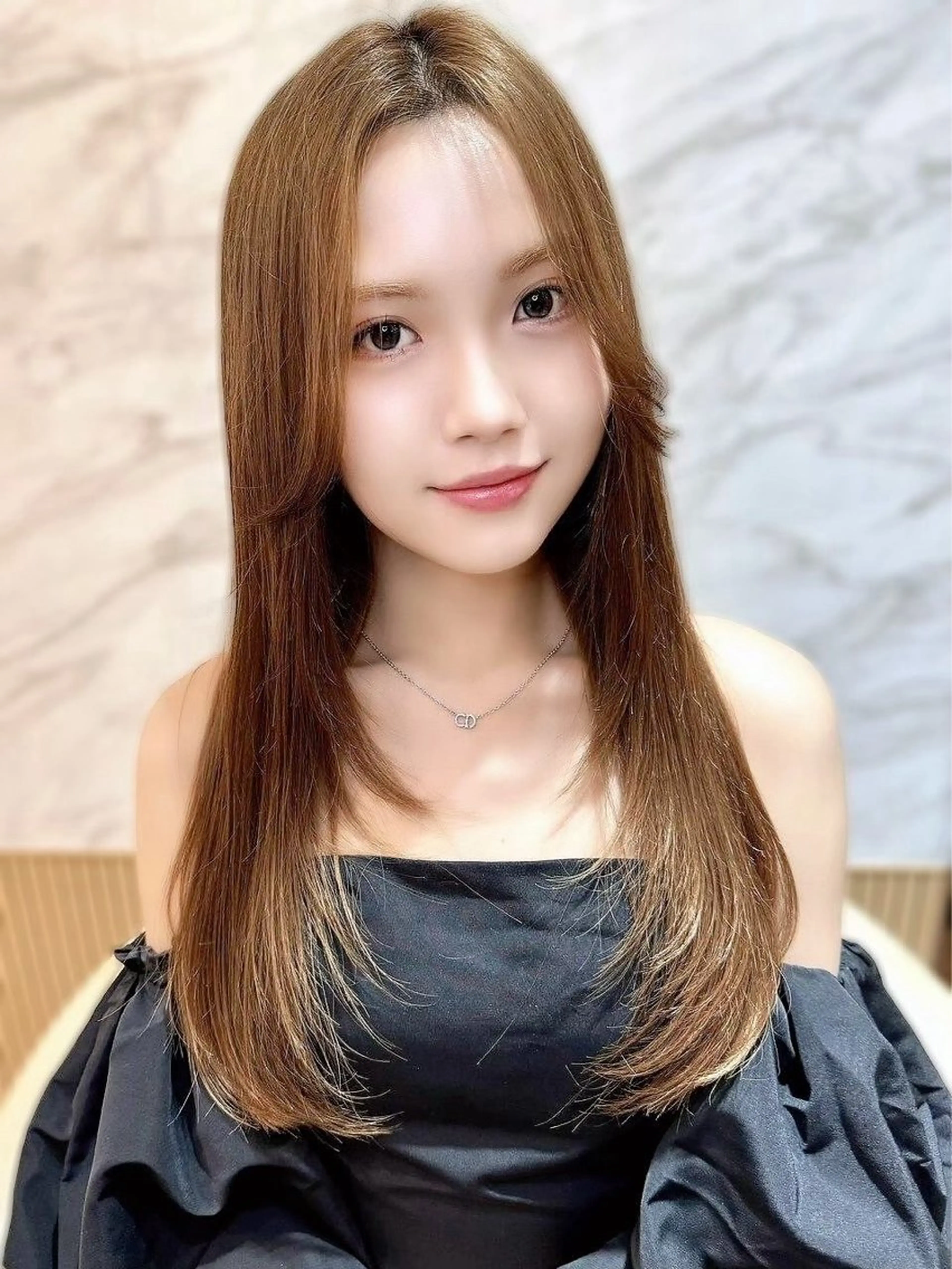 ロング ヘアカラー トリートメント 🫧Hazuki🫧 透明感カラー/縮毛のヘアスタイル