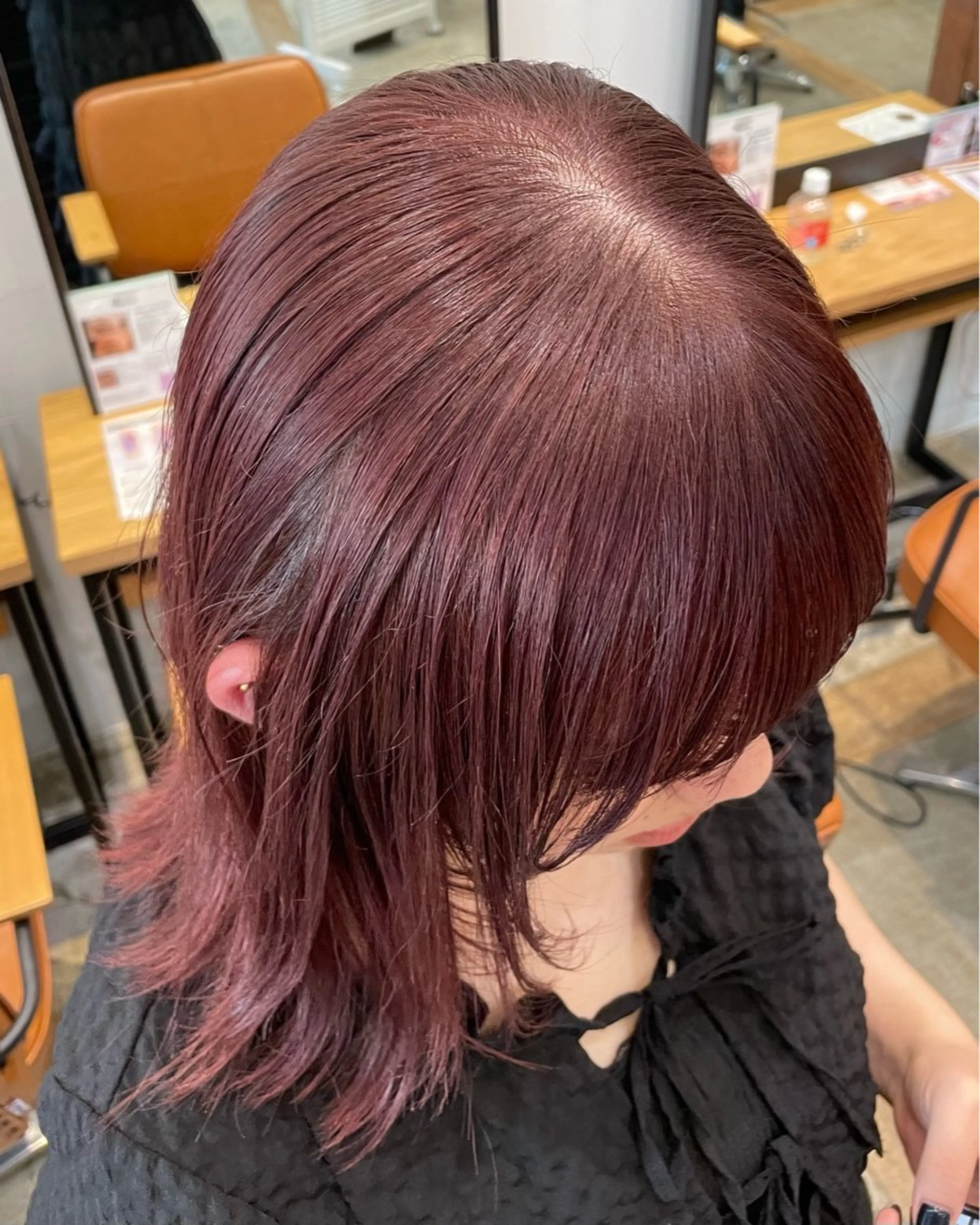 暖色ワンカラー🍒🍇➕プチトリートメント‎‎🩵🪄︎︎✨の写真