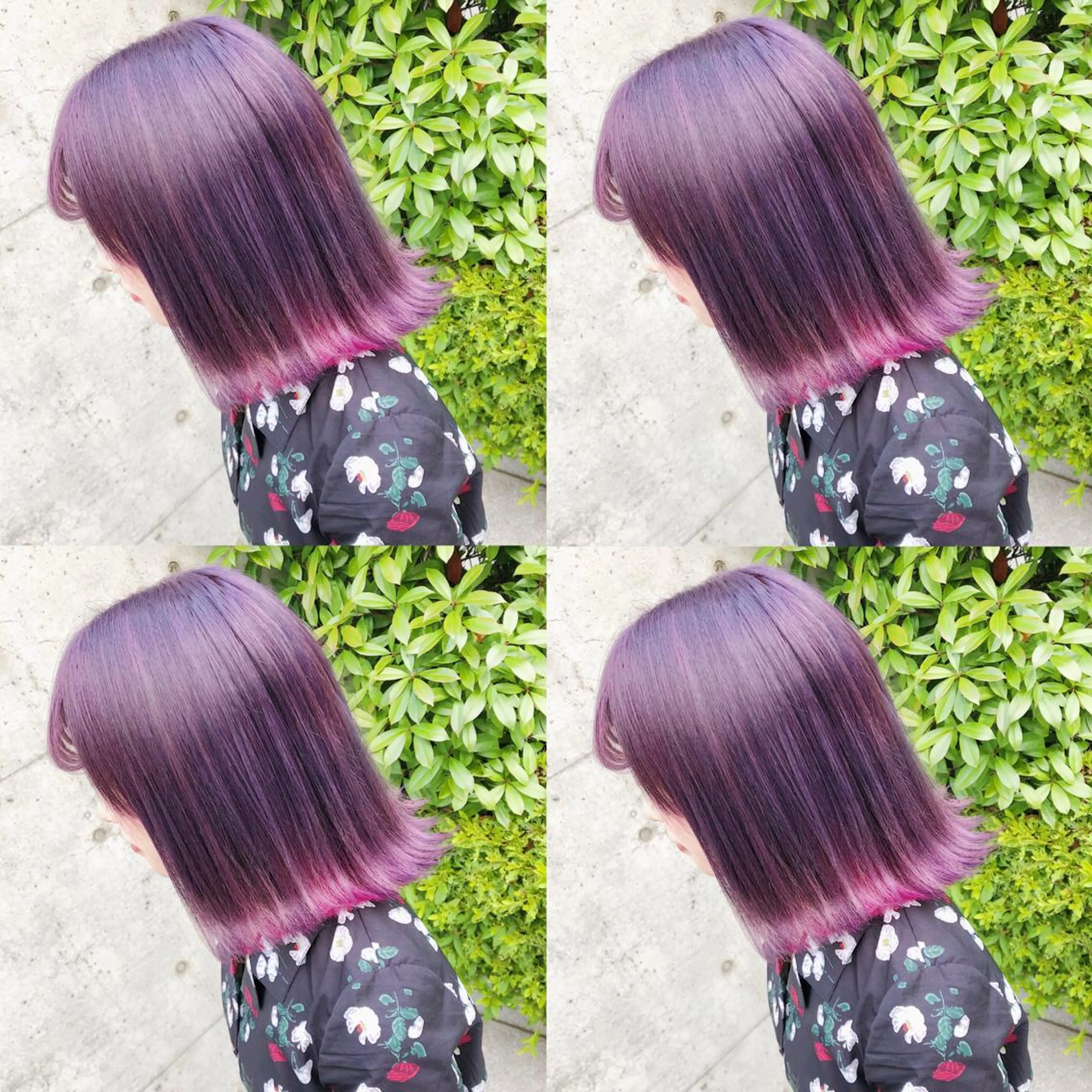 ミディアム カラー ヘアアレンジ メンズ キッズ ヘアカラー トリートメント 💟Chloe原宿店 🩶ハイトーンのヘアスタイル