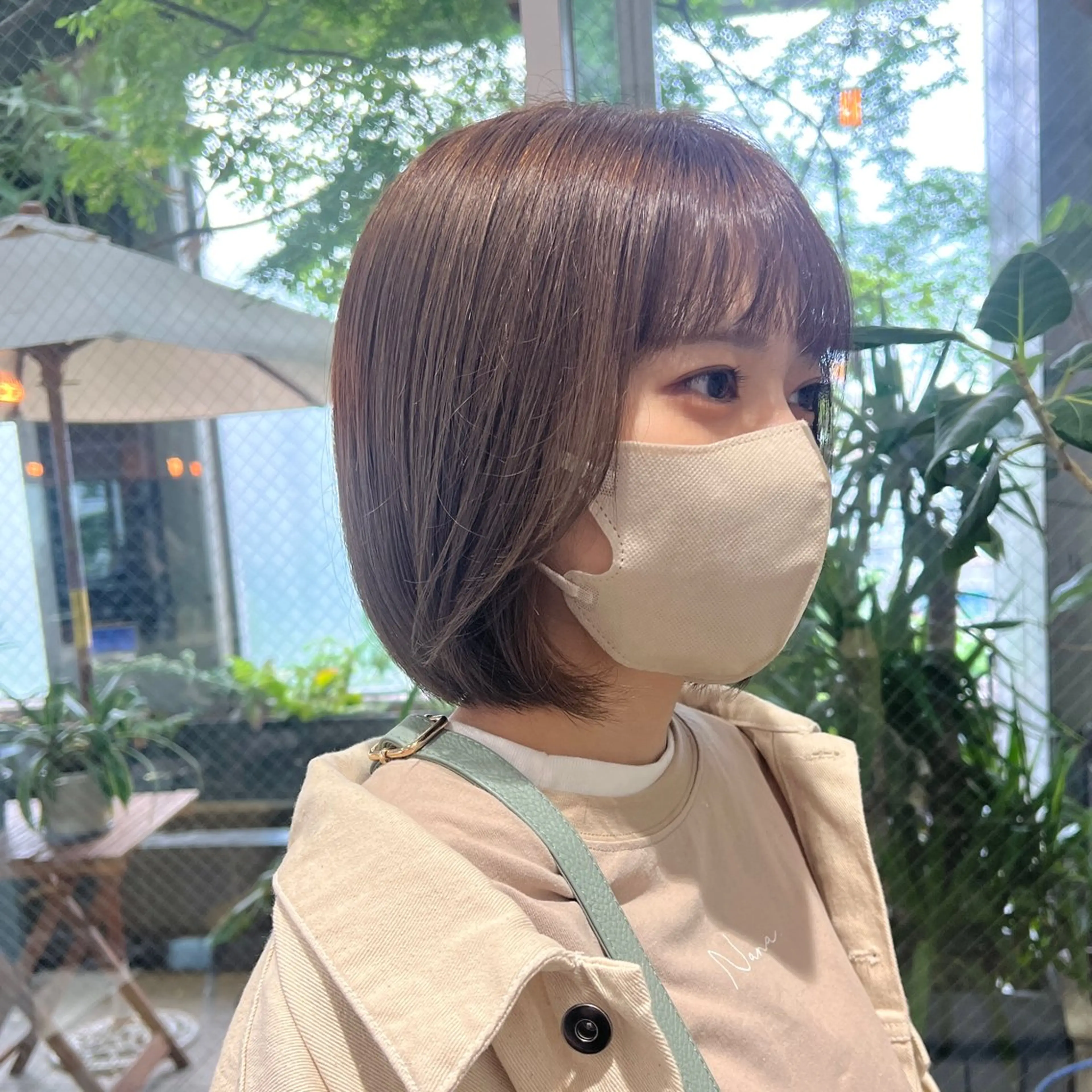 ショート カラー ボブ 顔まわりレイヤー 顔周りカット レイヤーカット 🌷鈴木 日向子🌷のヘアスタイル