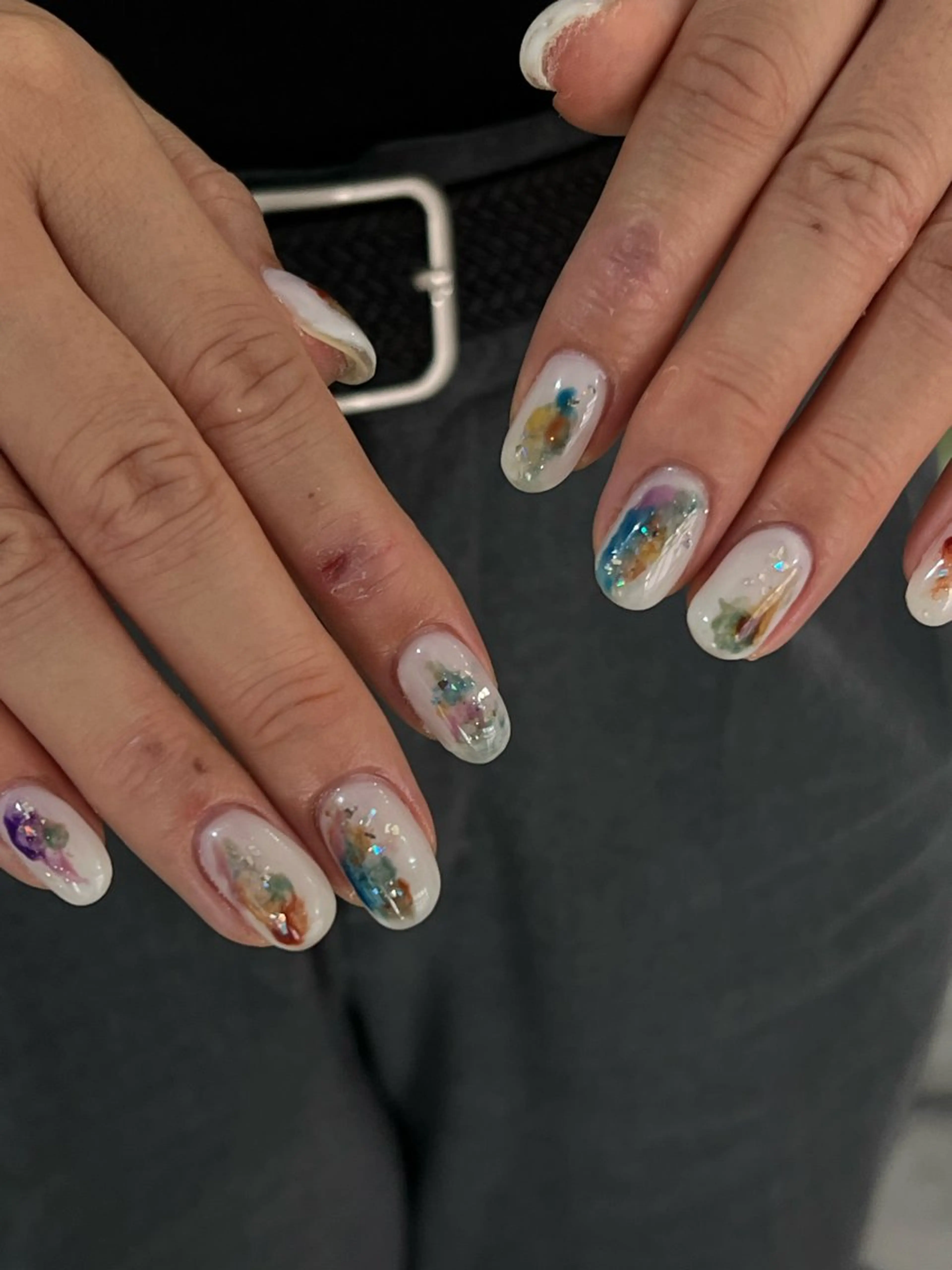 ネイル ハンドネイル Hata nail /個性派ニュアンスのネイルデザイン