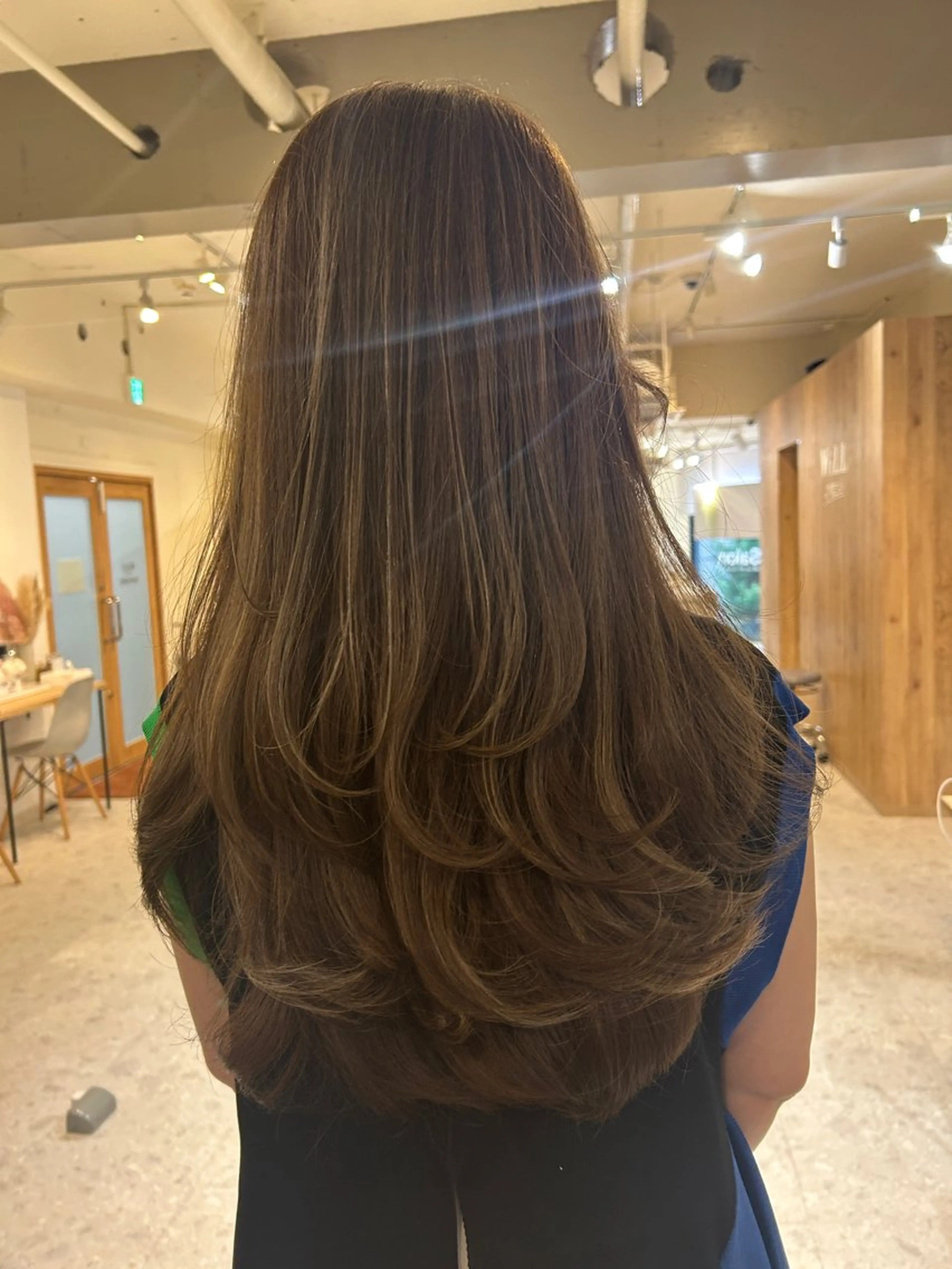 ロング カラー ハイライトカラー ハイライト ヘアカラー Yuu/髪質改善 デザインカラーのヘアスタイル