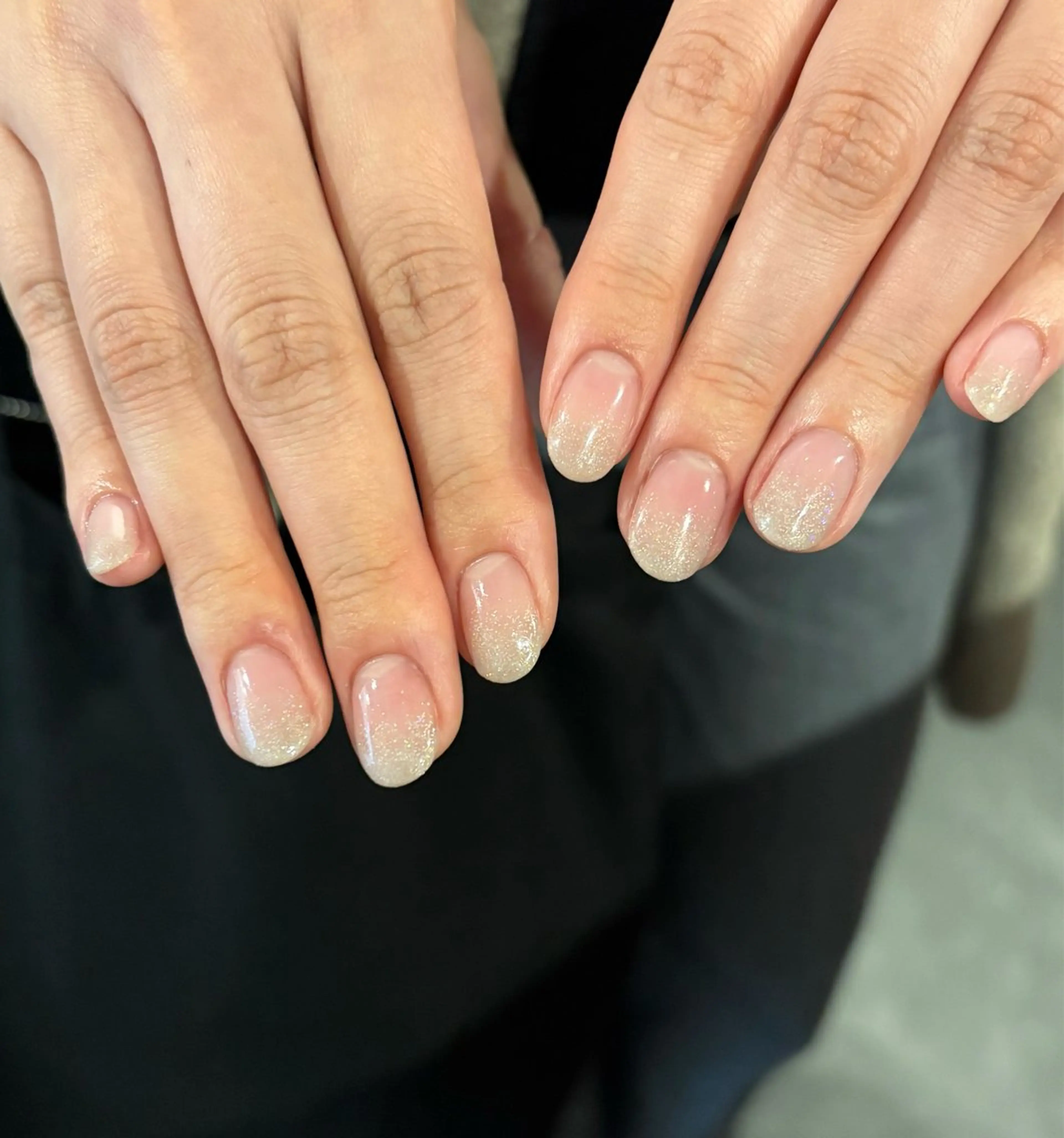 ラメグラデーション（オフあり）の写真