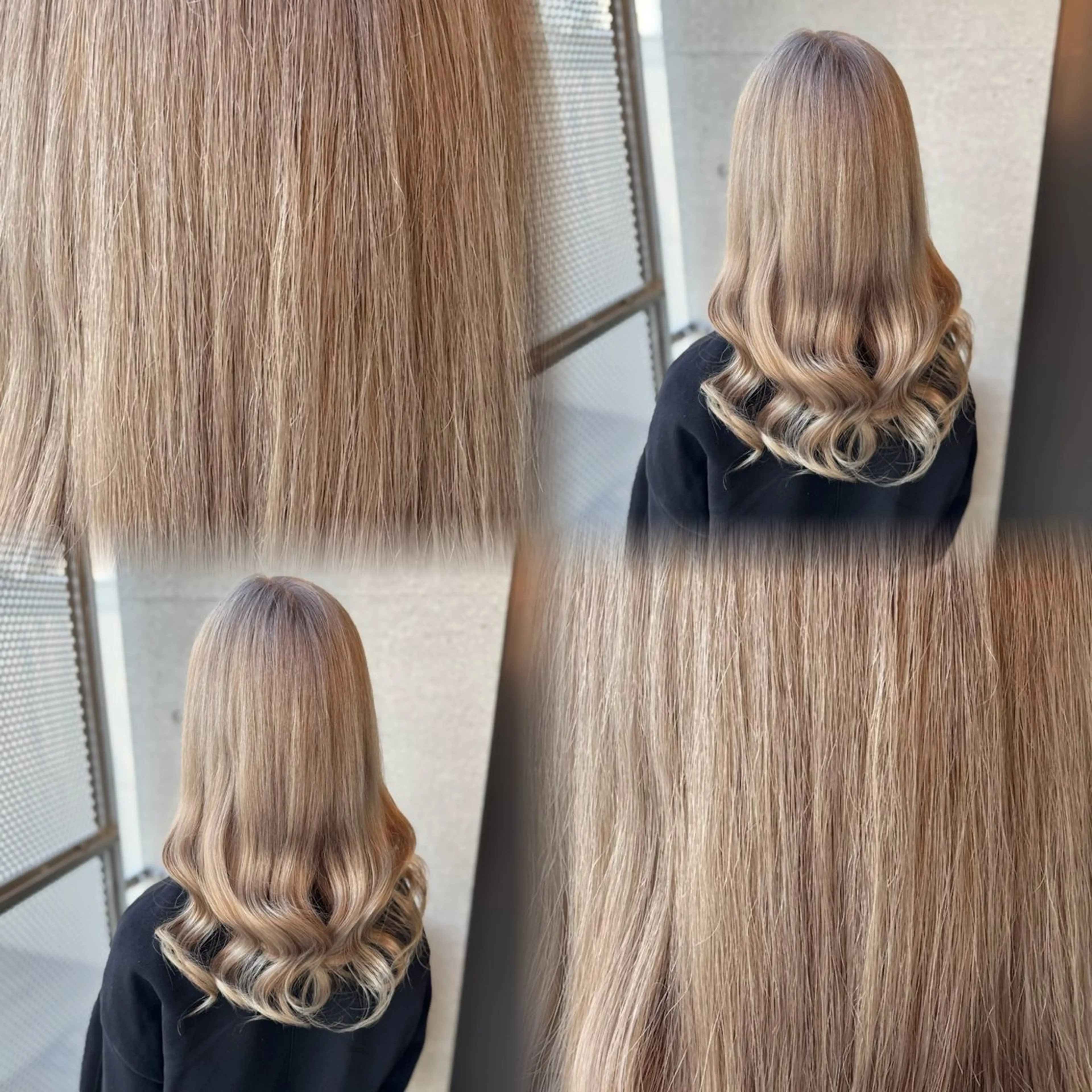 セミロング カラー ヘアカラー 髙橋 李里亜のヘアスタイル