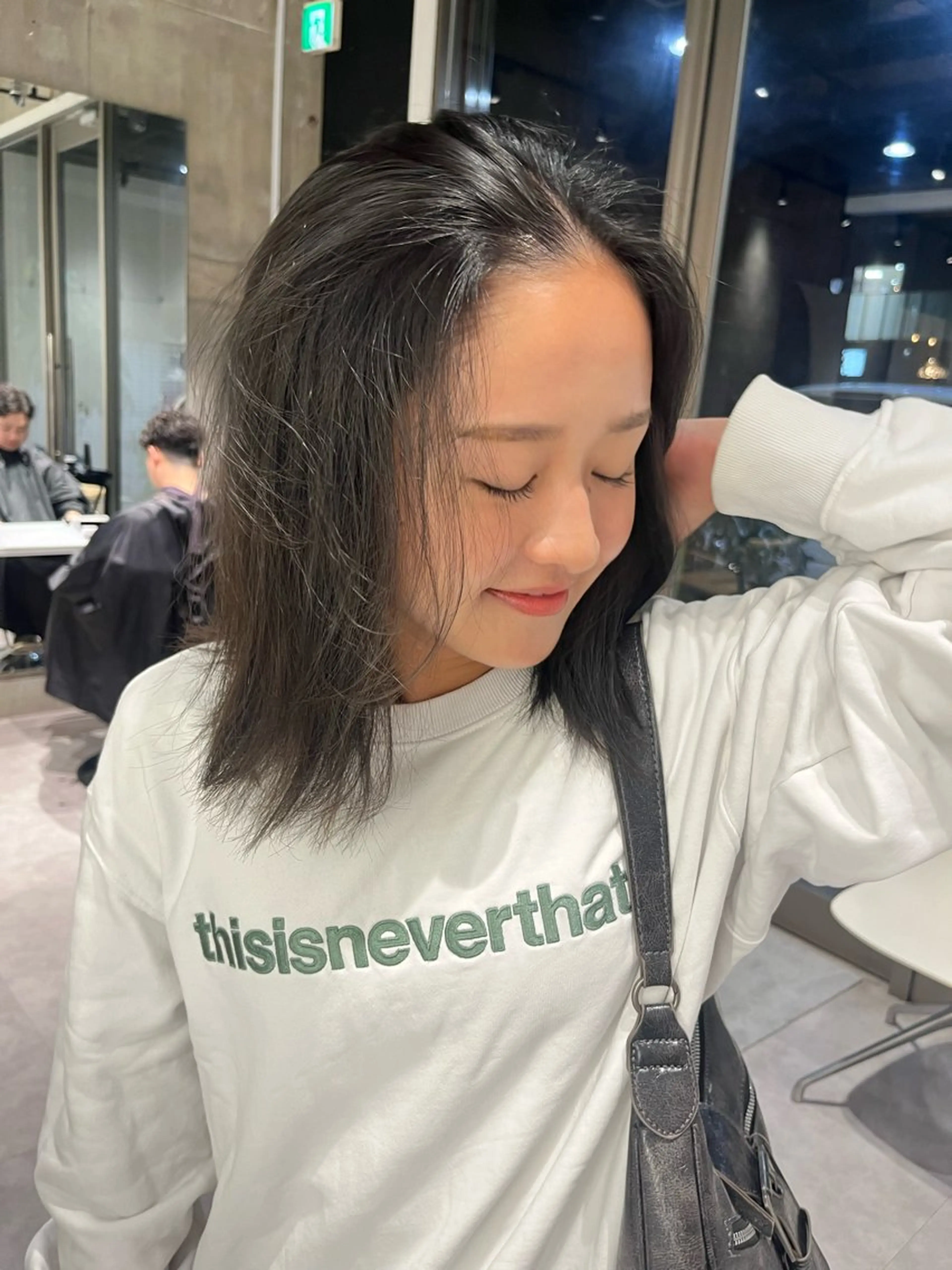 ミディアム カット ヘアカラー yoke所属・haruka kobayashiのヘアスタイル