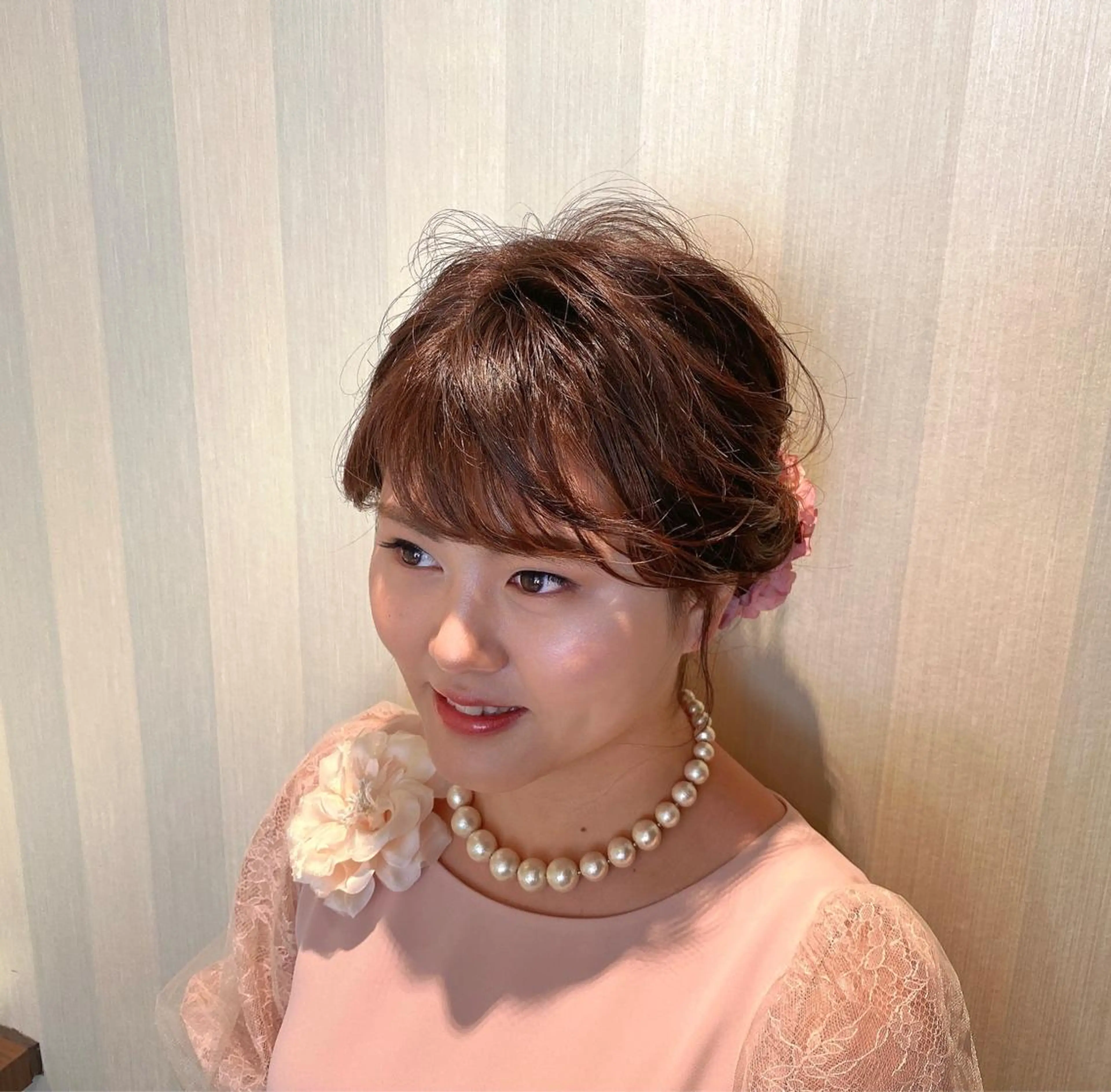 ミディアム ヘアアレンジ ヘアー    アンド  フェイス  Lien所属・橋口 千裕のヘアスタイル