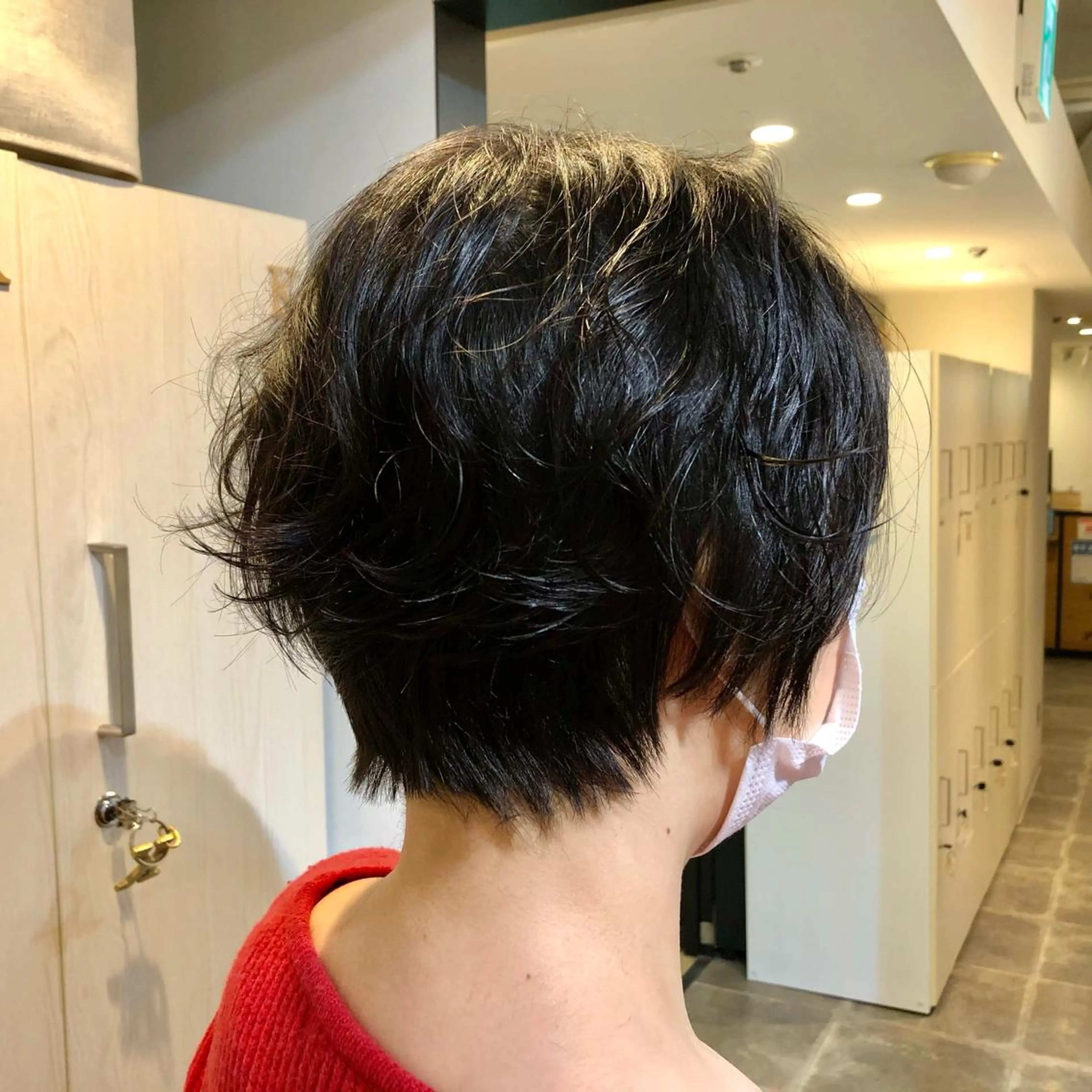 ショート パーマ ショートボブ ボブ ショートヘア カット✂️カラー🌈 はお任せ✨　芳賀　要のヘアスタイル