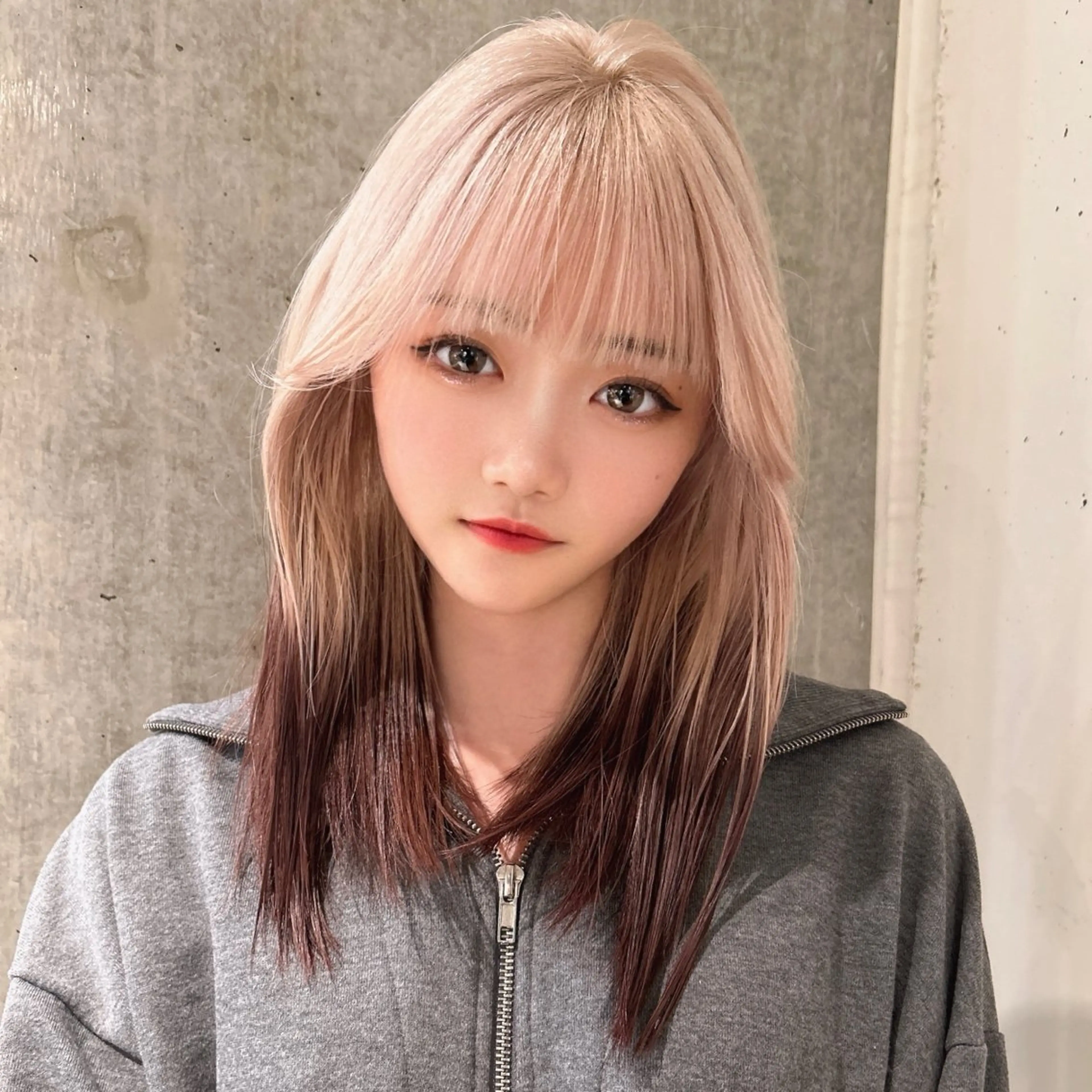 ミディアム カラー メンズ ブラウンカラー ヘアカラー トリートメント MONIQA【モニカ】所属・名古屋ハイトーン/ 🐶ブリーチ専門店のヘアスタイル