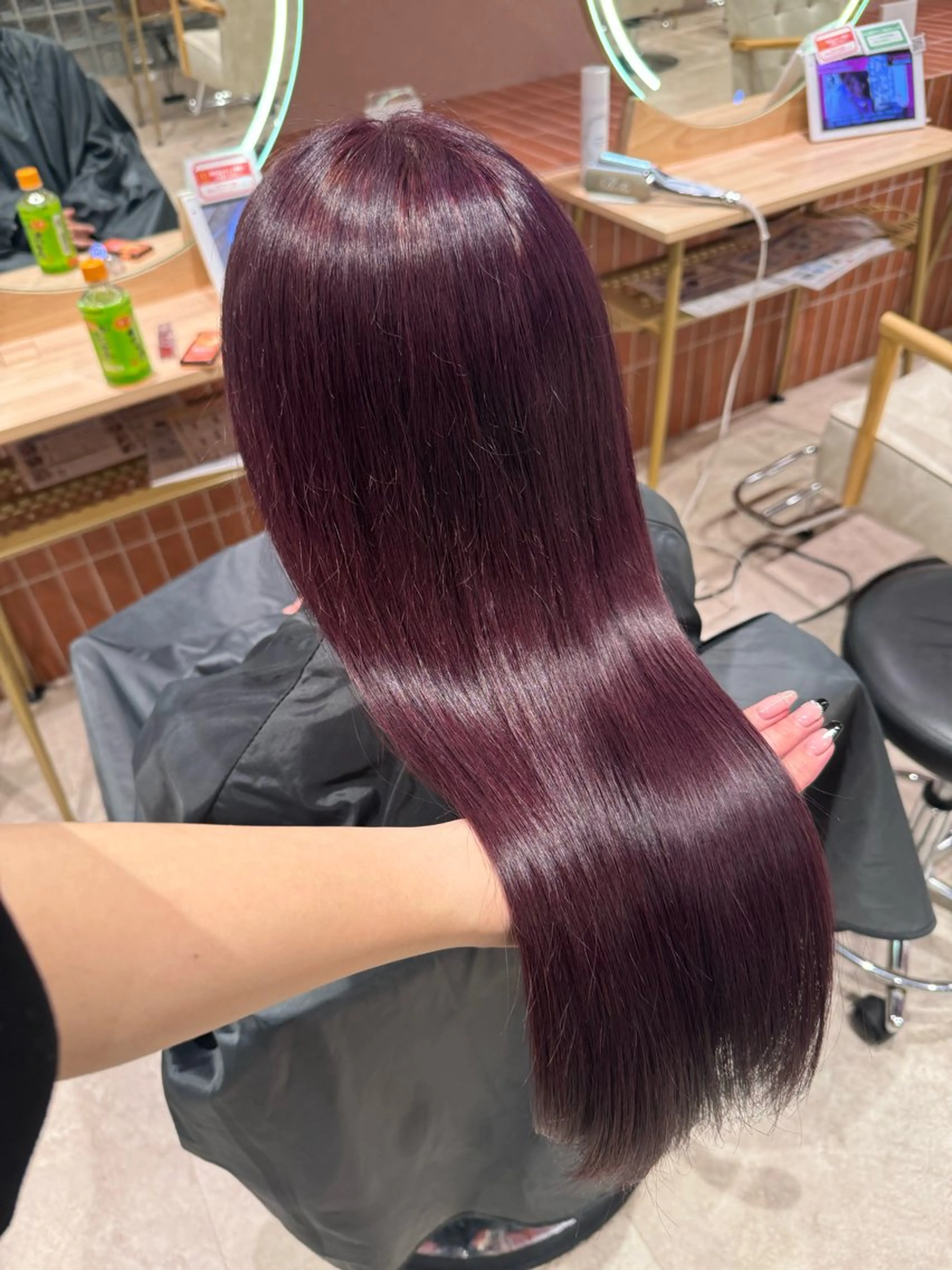 ロング カラー ラベンダーカラー ピンクカラー designcolo r/似合わせNOKAのヘアスタイル