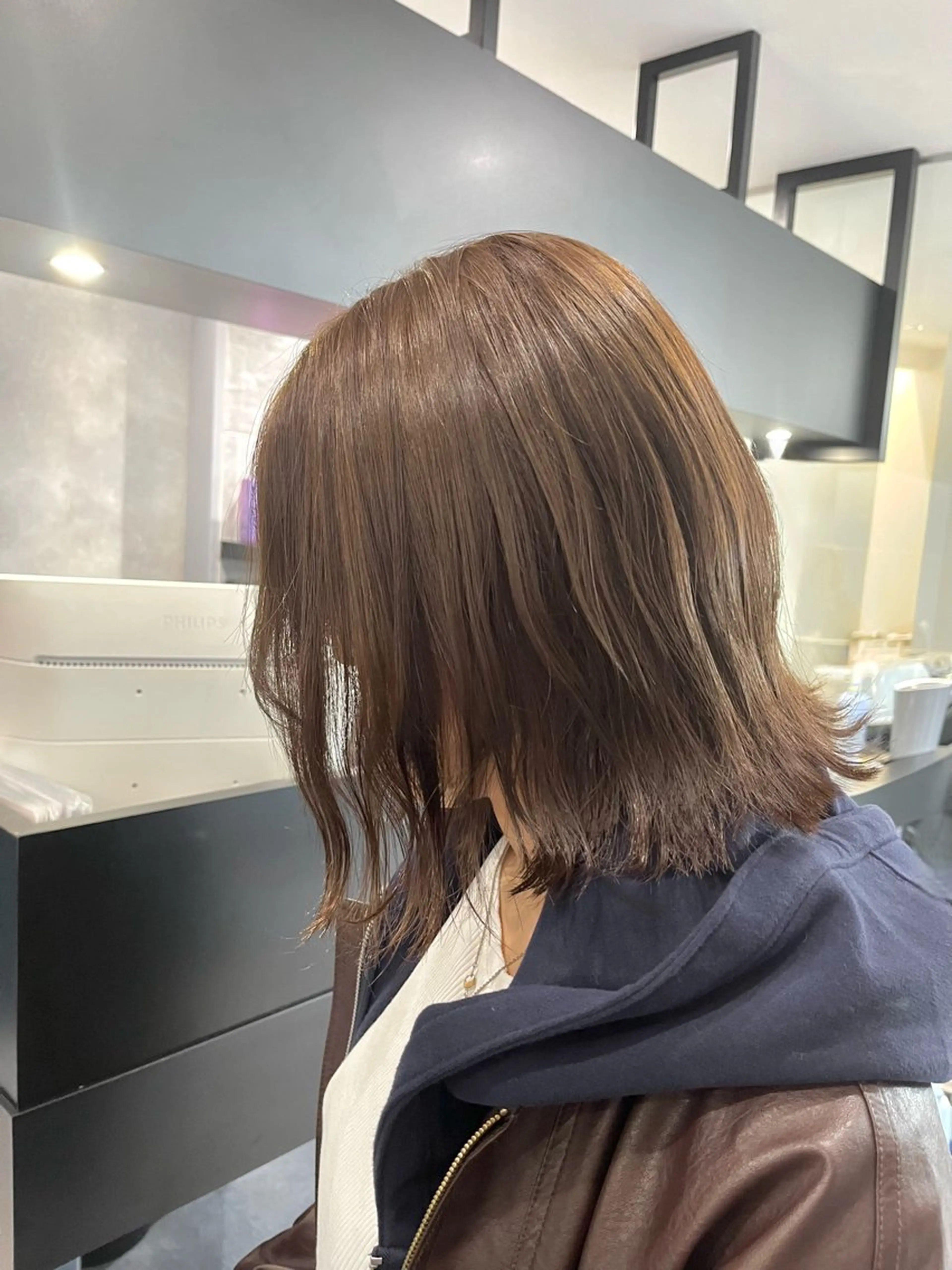 ミディアム カラー ヘアカラー ダブルカラー🫐 /まゆ🎀のヘアスタイル