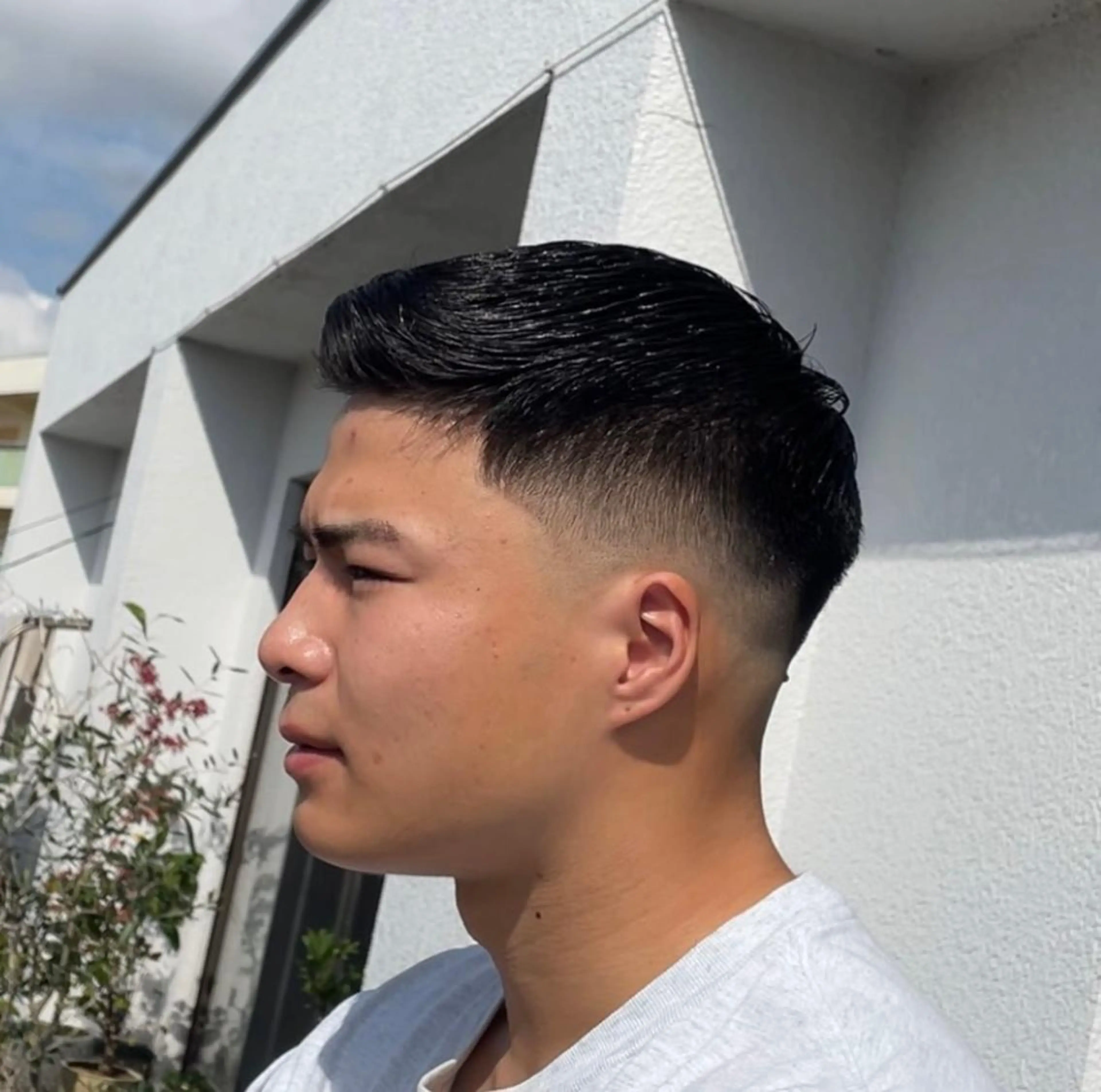 ショート 新宿スキンフェード 佐藤京介のヘアスタイル