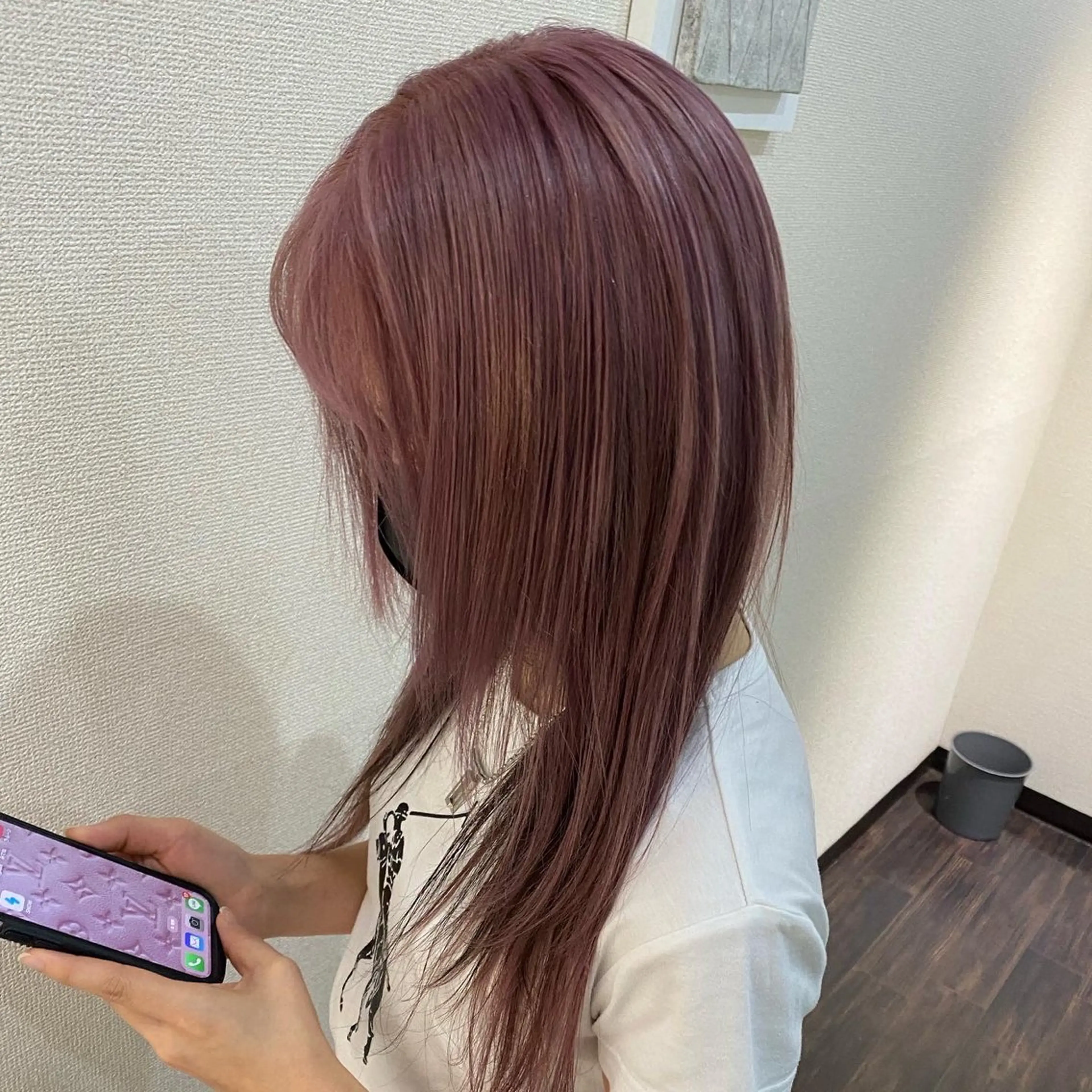 2ブリーチ＋オンカラー＋ブローの写真