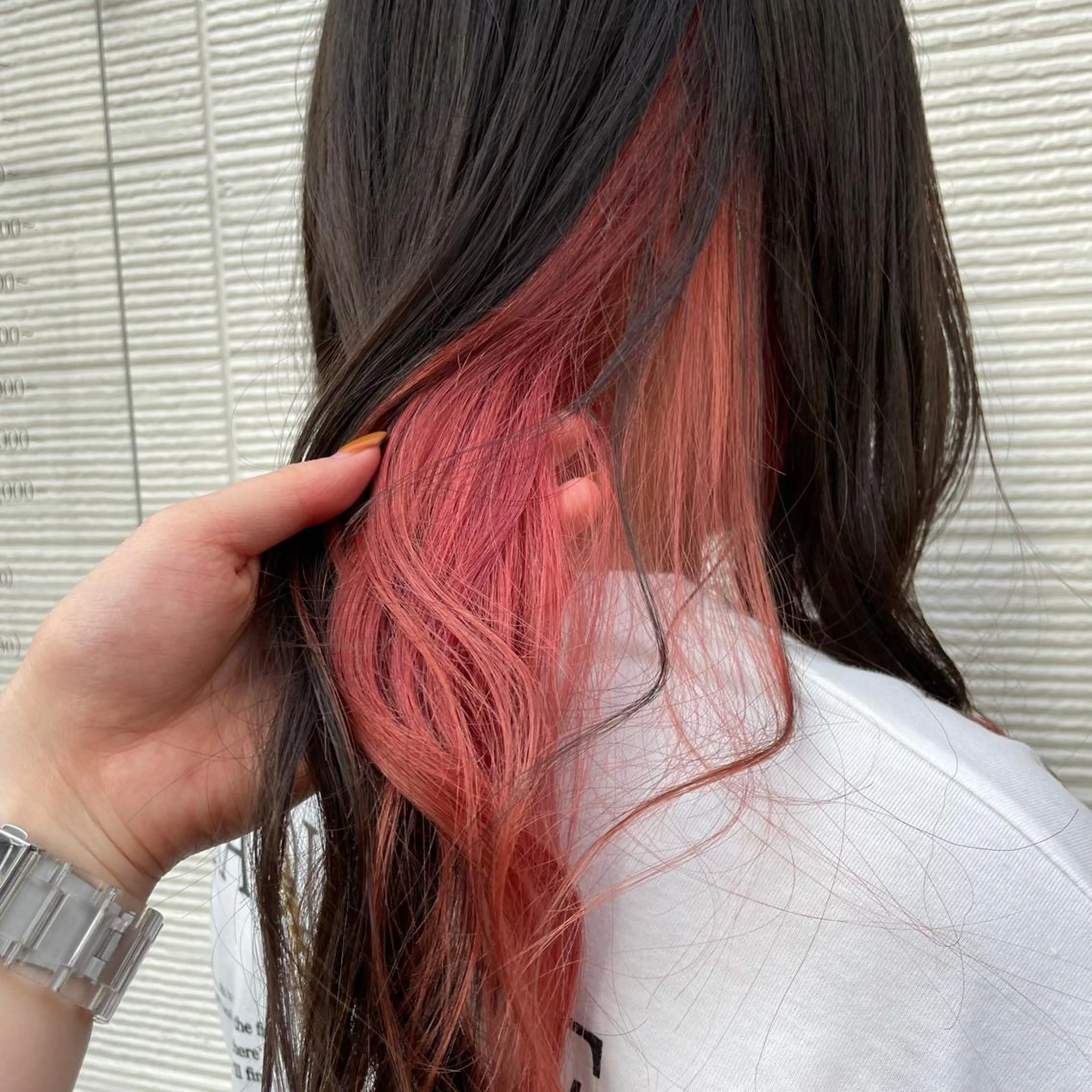 ロング カラー ヘアカラー トリートメント FERIAあべの KARINのヘアスタイル