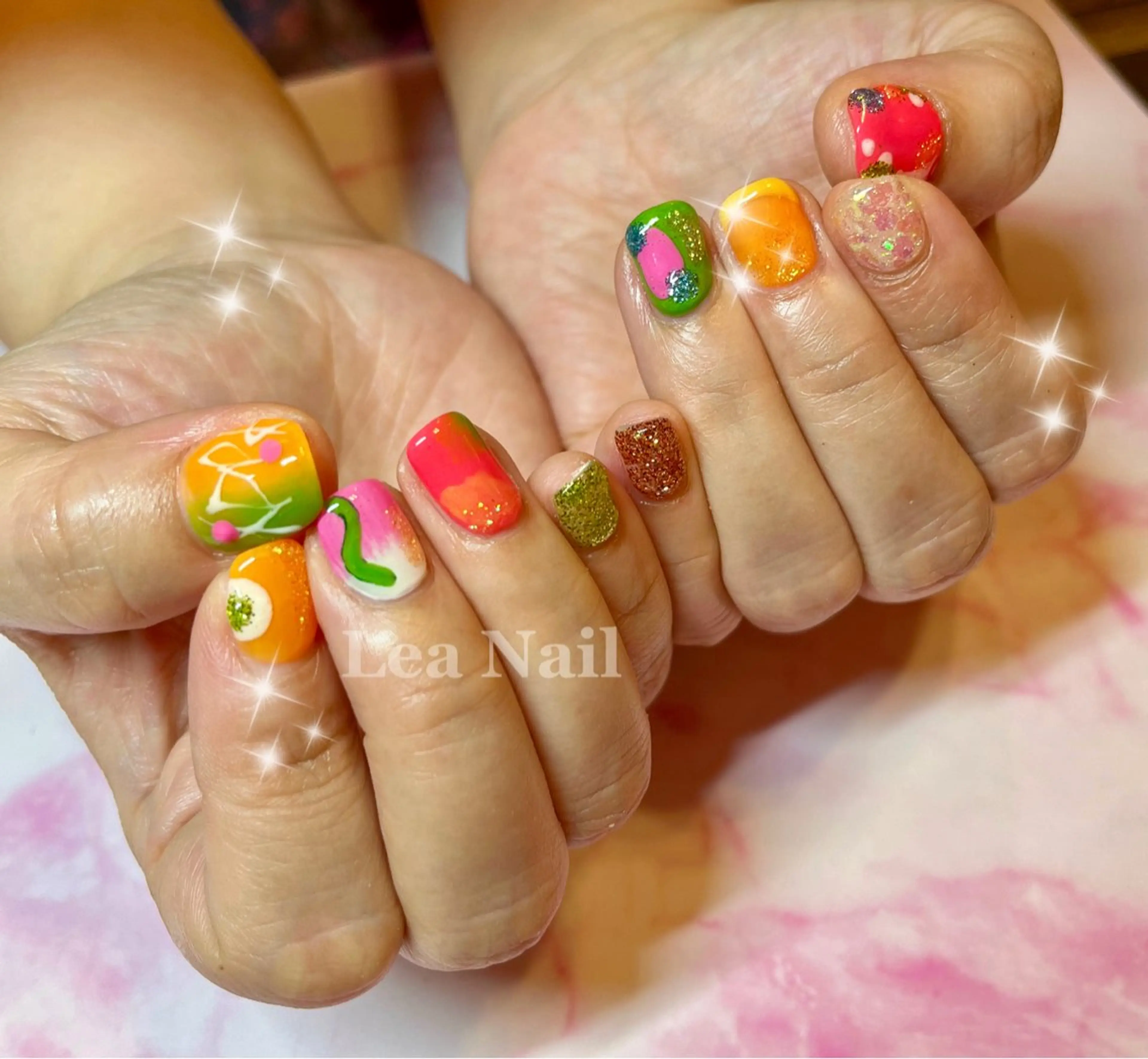ネイル 持ち込み ハンドネイル Lea Nailのネイルデザイン
