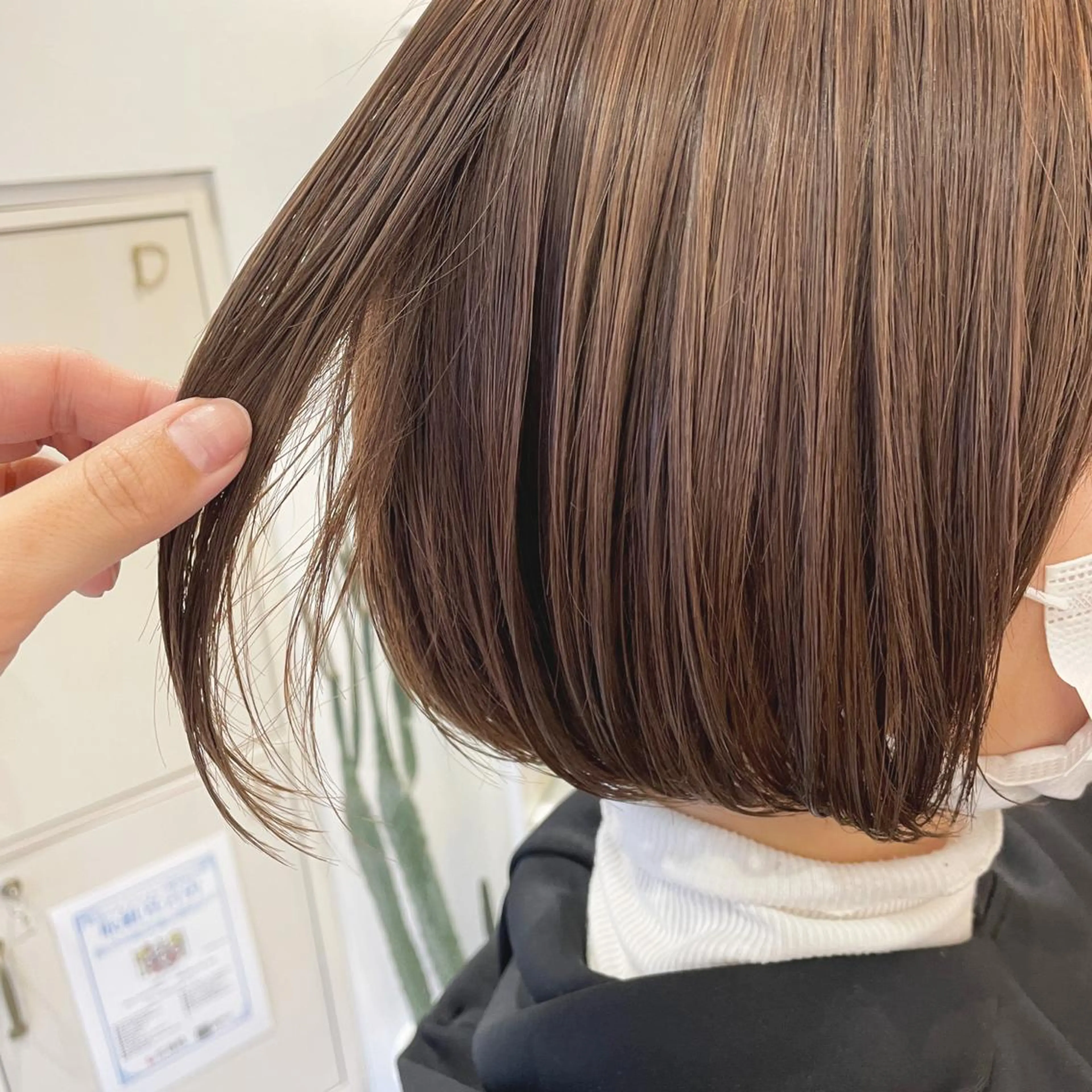 ショート カラー ベージュカラー ボブ いりえ しゃけのヘアスタイル