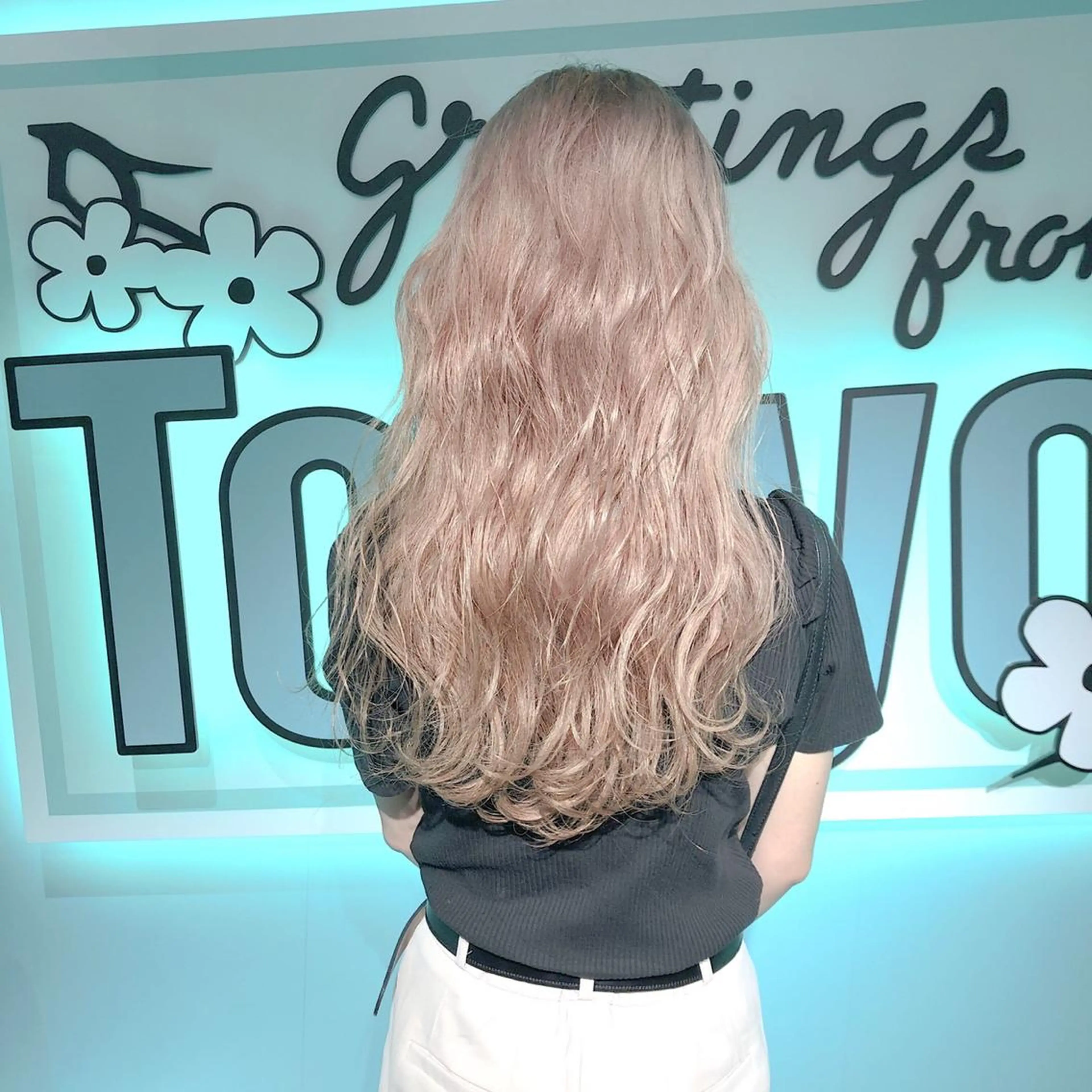 ロング カラー パーマ ヘアアレンジ メンズ キッズ ネイル マツエク・マツパ メンズ人気NO,1 Genieジーニーのヘアスタイル