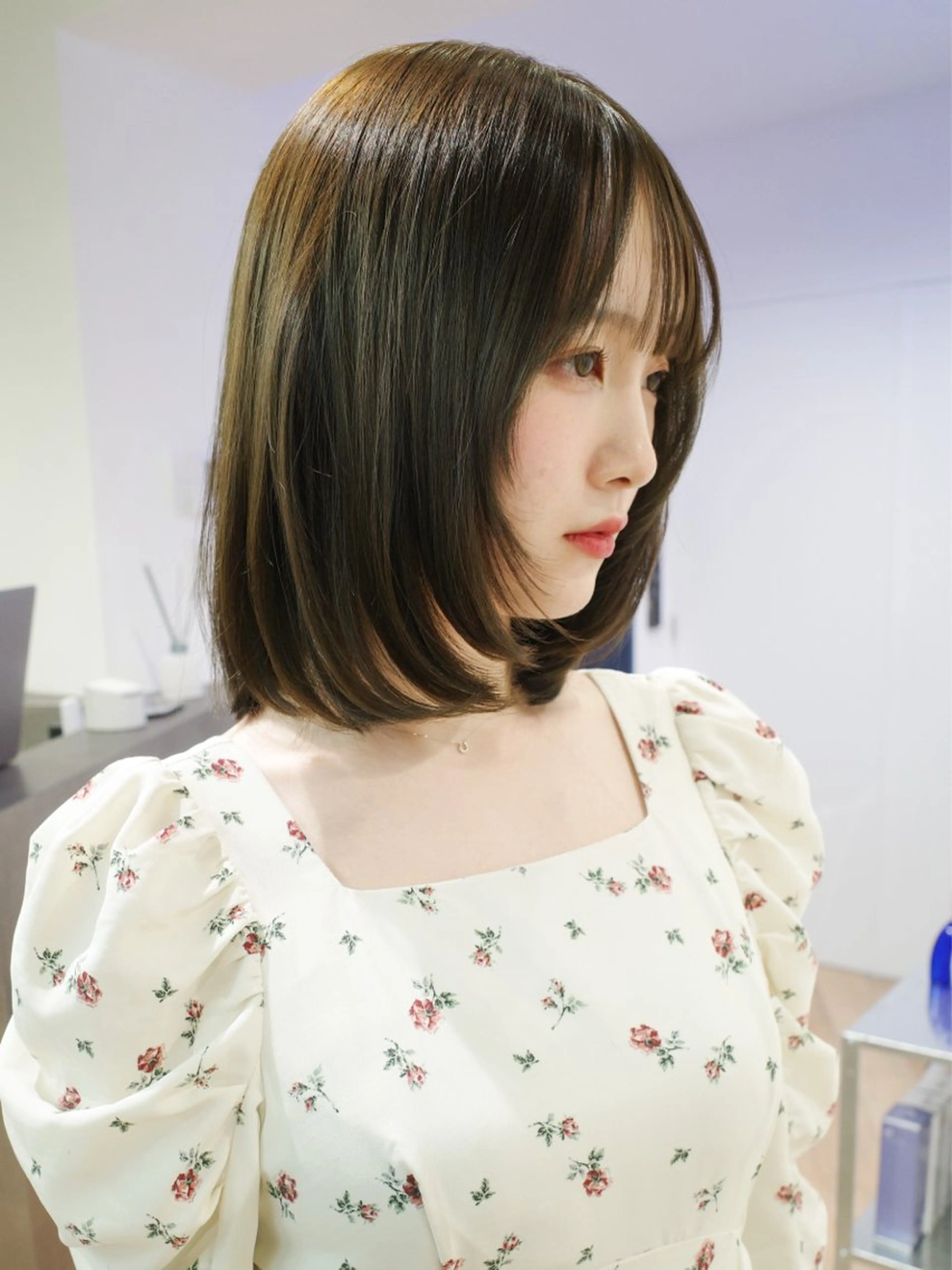 セミロング カット ヘアカラー トリートメント ボブ/ダブルカラー 【渋谷】唐仁原 抄語のヘアスタイル