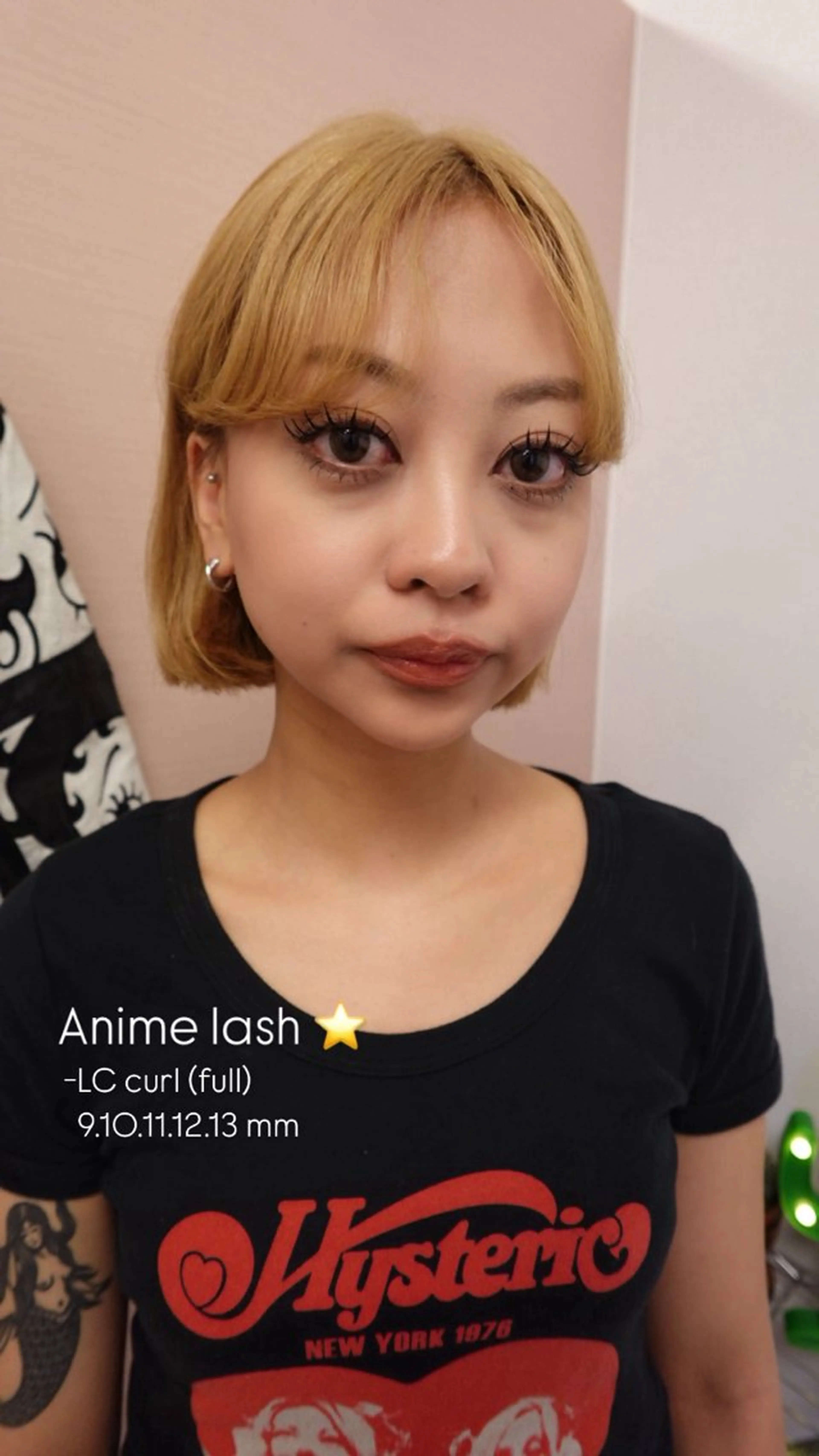 Anime lash⭐️ボリュームでつくる束感エクステ⭐️LEDエクステなのでモチもバッチリ^ ^bの写真