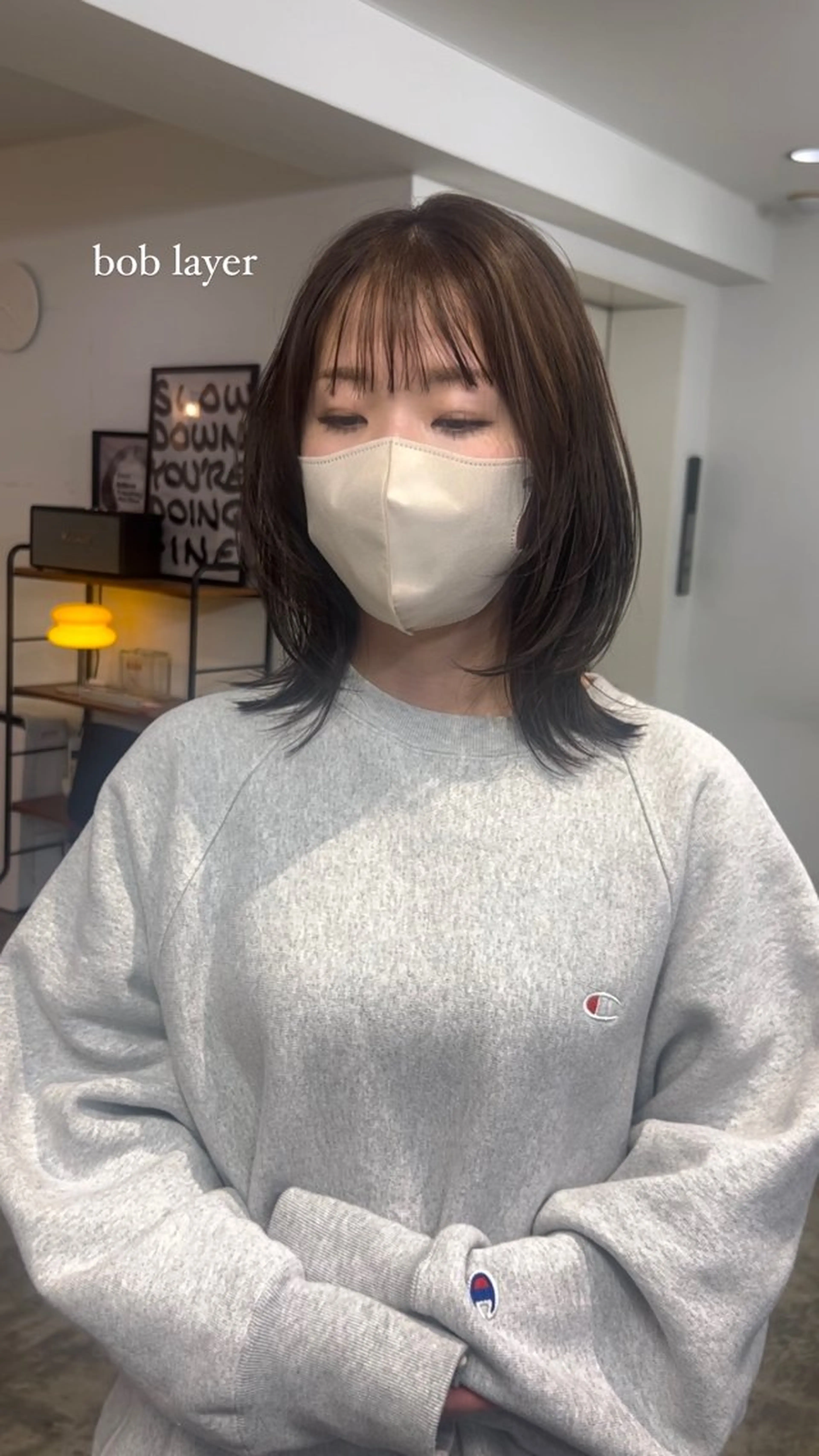 bob layer cut🤎の写真