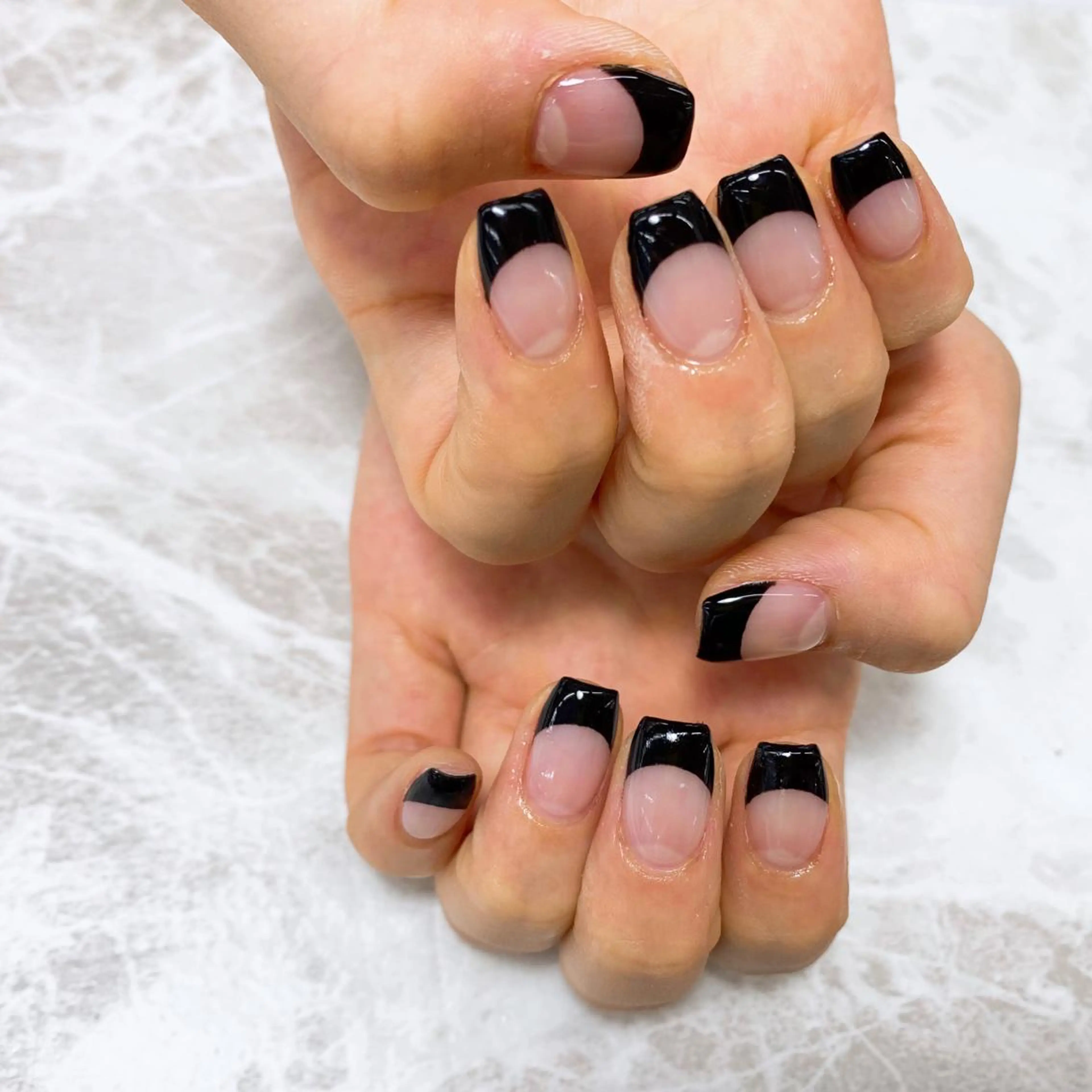 ネイル フレンチネイル ⭐︎休業中の練習⭐︎ JNA認定講師髙橋のネイルデザイン