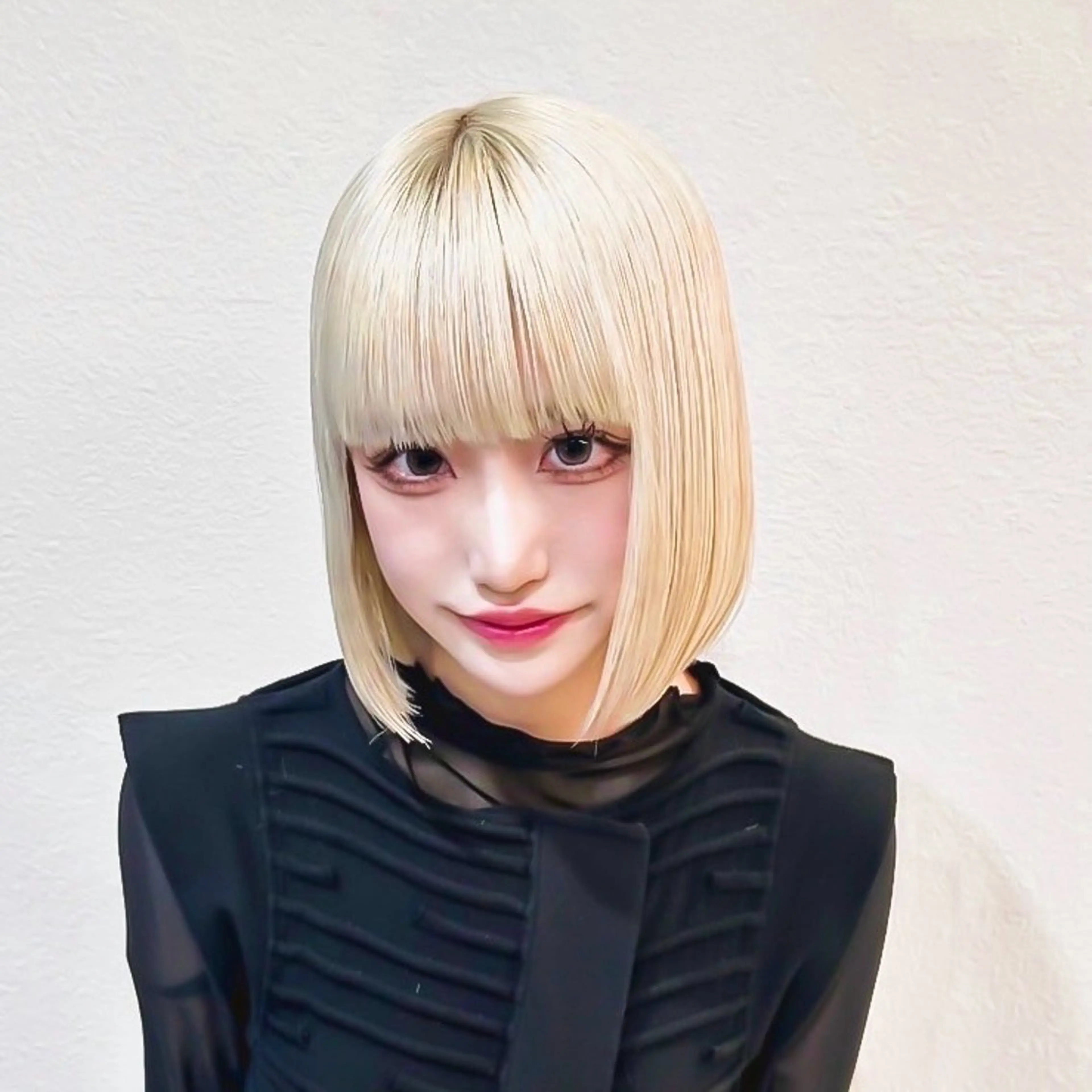 カラー ブロンド ボブ カット ヘアカラー トリートメント ハイトーン/ウルフ/ レイヤー/Asukaのヘアスタイル