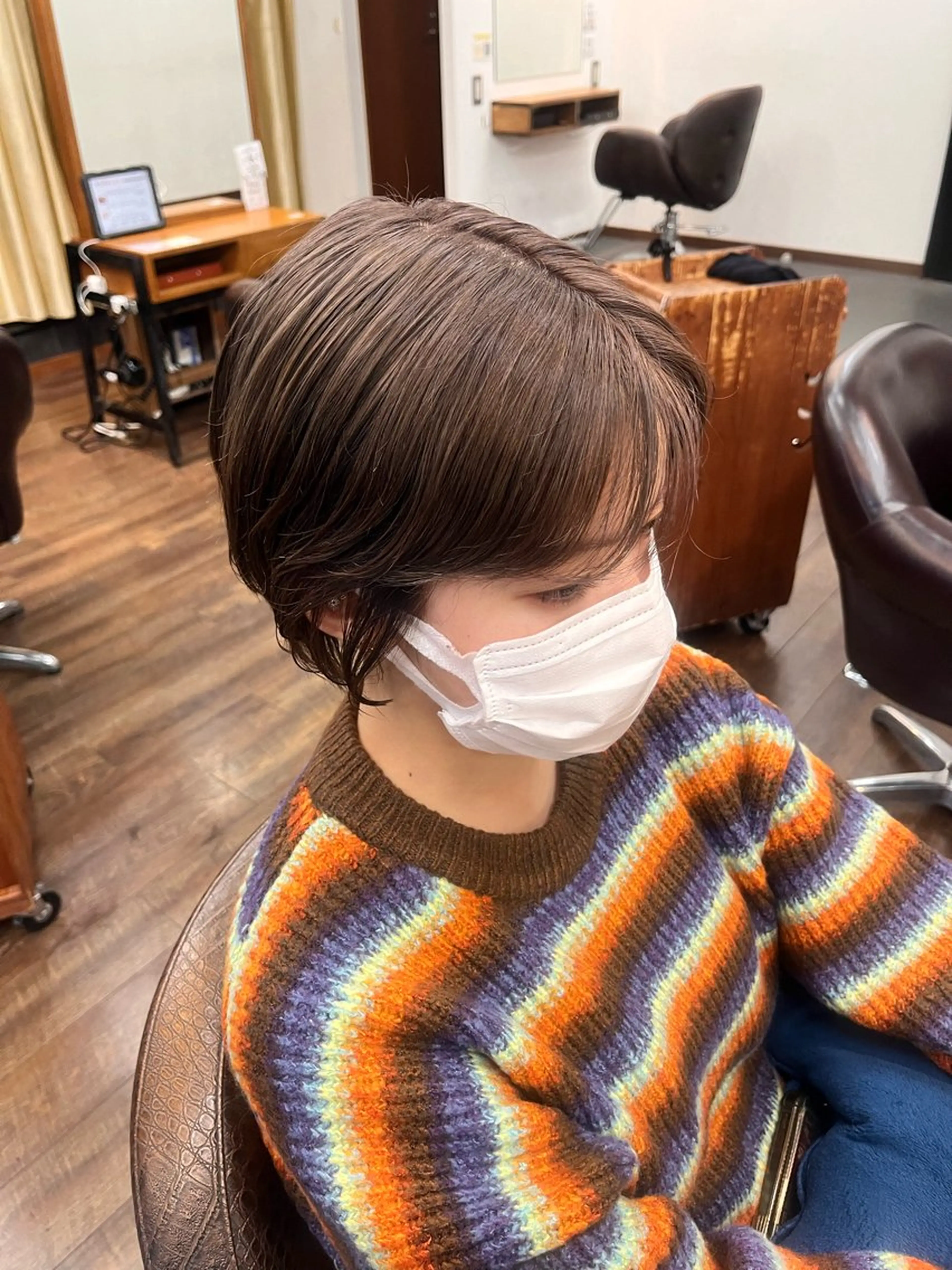 ショート カラー カット 💠西山果琳💠 マツパモデル募集のヘアスタイル